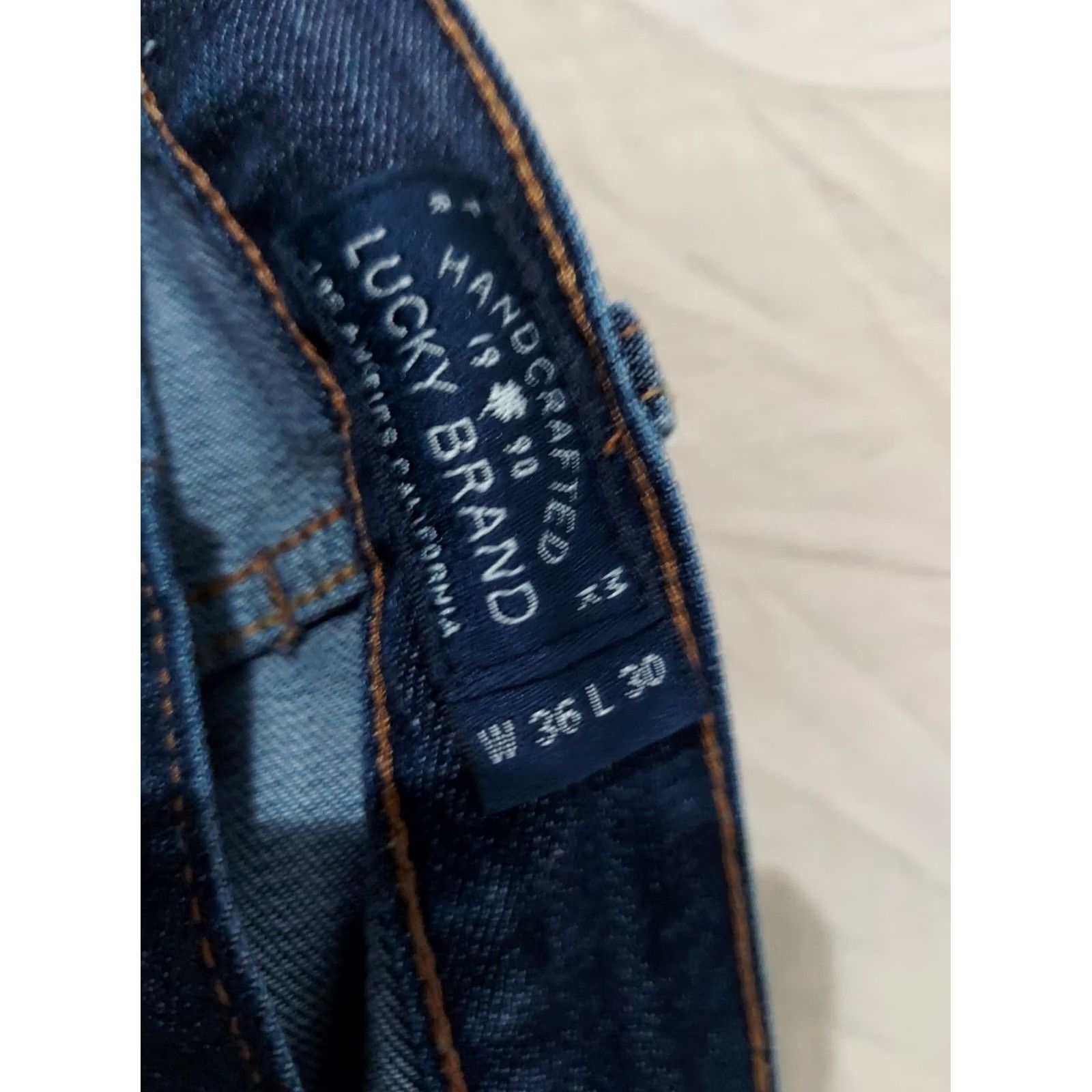 Lucky Brand Mens Lucky Brand 221 Jeans Stretch 36x30 Blue Denim Waist Pants Size US 36 / EU 52 - 6 Thumbnail