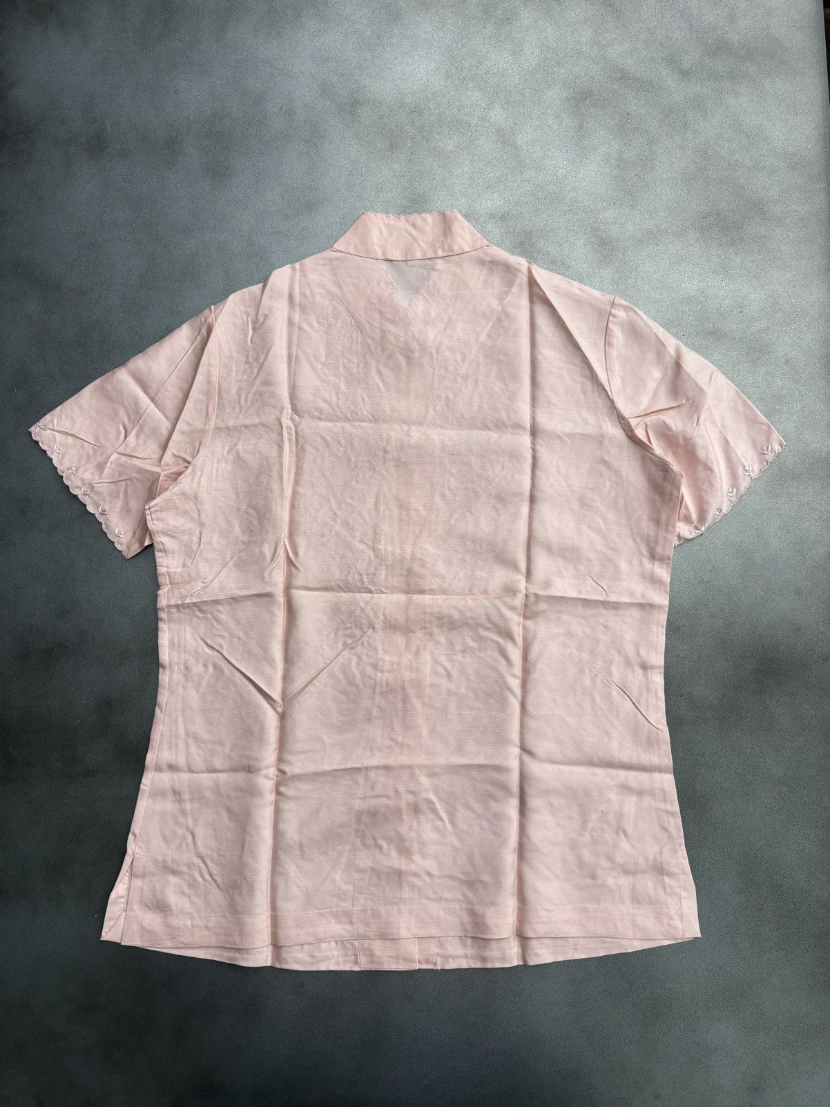 Vintage Vintage Hand Embroidered Silk Short Sleeve Chinese Mandarin Size M / US 6-8 / IT 42-44 - 7 Thumbnail