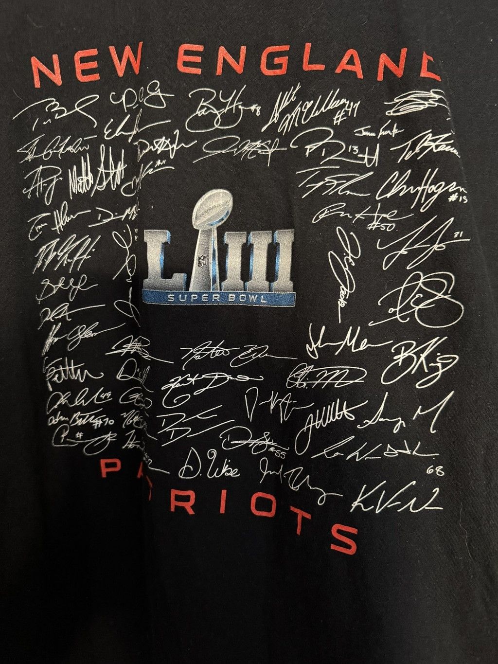 NFL New England Patriots Fanatics Super Bowl LIII Champions Men' Size US XL / EU 56 / 4 - 3 Thumbnail