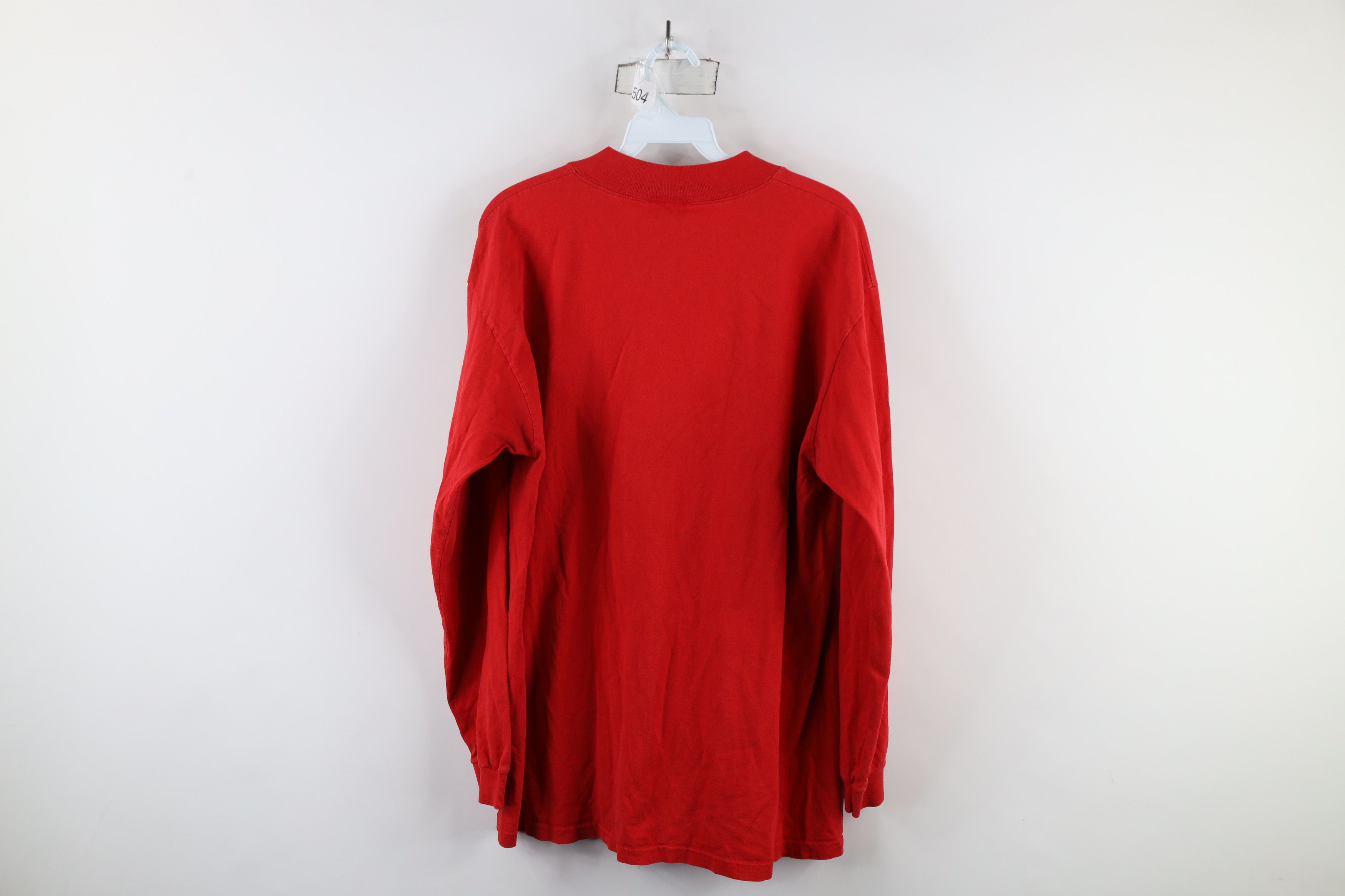 Vintage Vintage 90s University Mock Neck Long Sleeve T-Shirt US Size US L / EU 52-54 / 3 - 10 Thumbnail