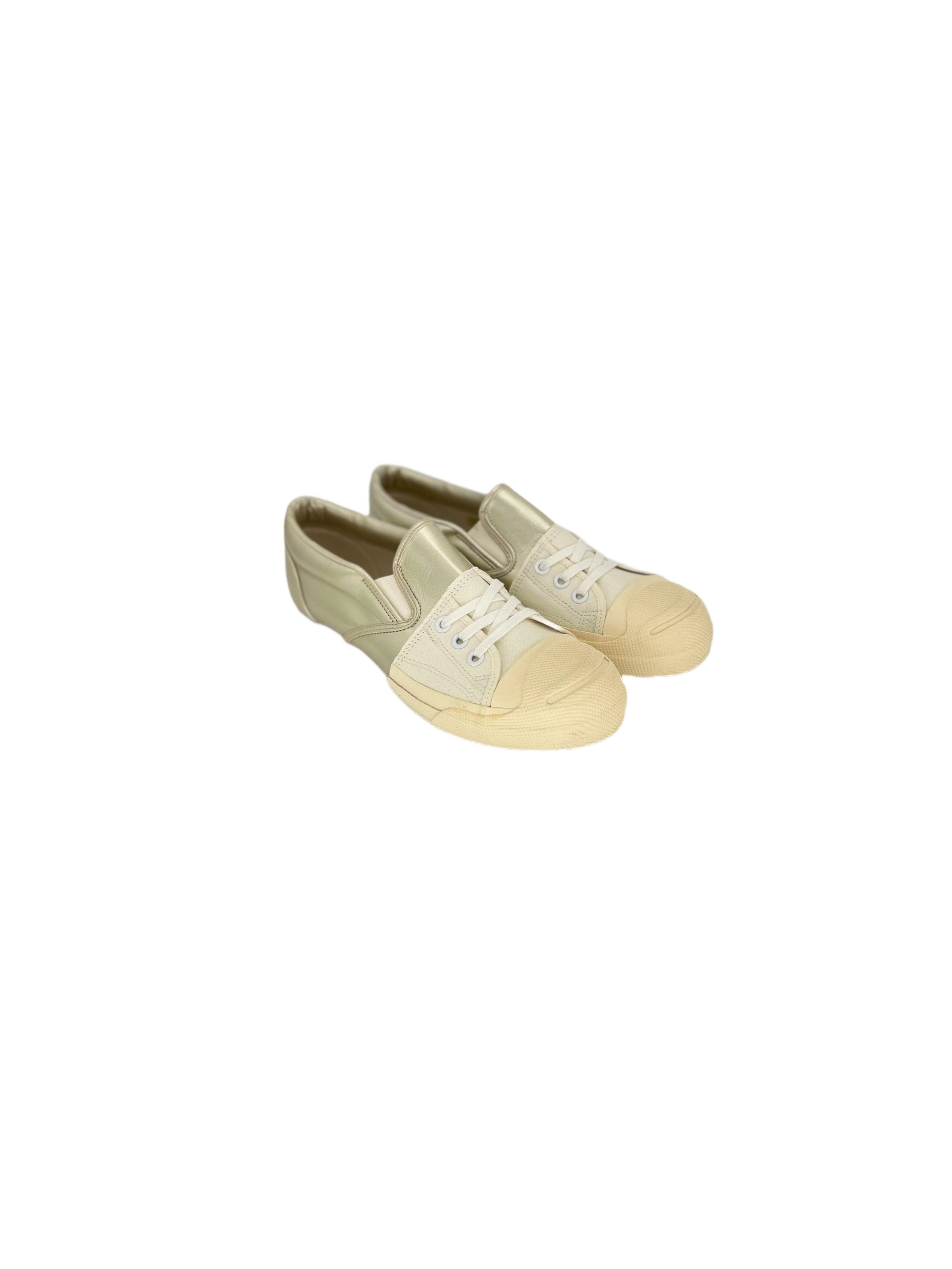 Mihara Yasuhiro Gold/Ecru Slip On Hybrid Sneakers