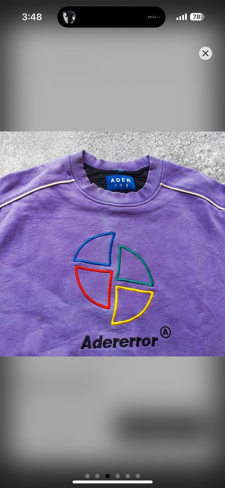 Ader Error Ader error slice logo sweatshirt Size US M / EU 48-50 / 2 - 3 Thumbnail