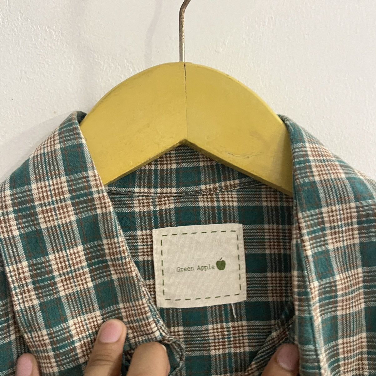 Japanese Brand Green Apple - Plaid Ls Button Up Size US L / EU 52-54 / 3 - 4 Thumbnail