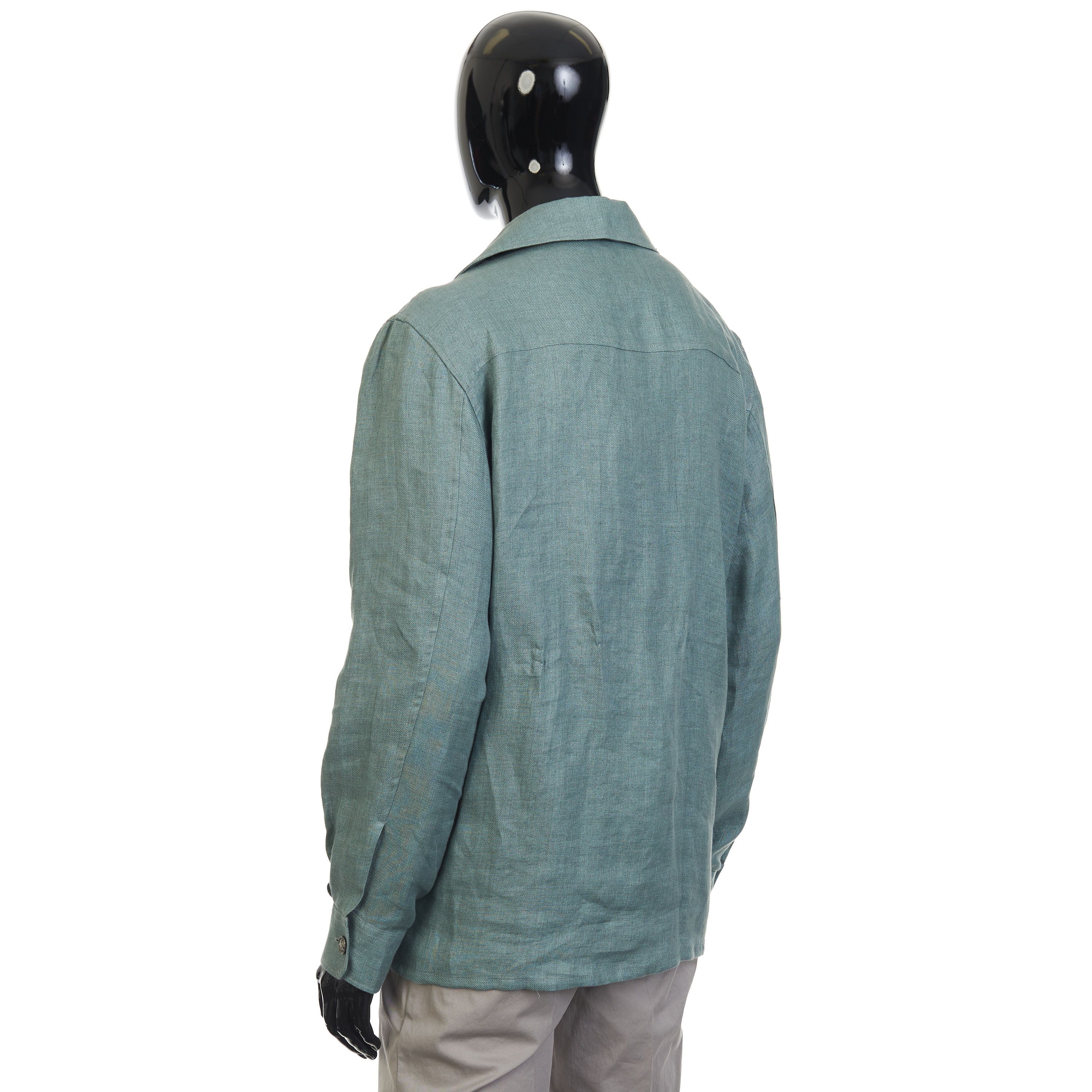 Other Brett Johnson Sky Powder Cuban Shirt Jacket - Linen Size US M / EU 48-50 / 2 - 4 Thumbnail