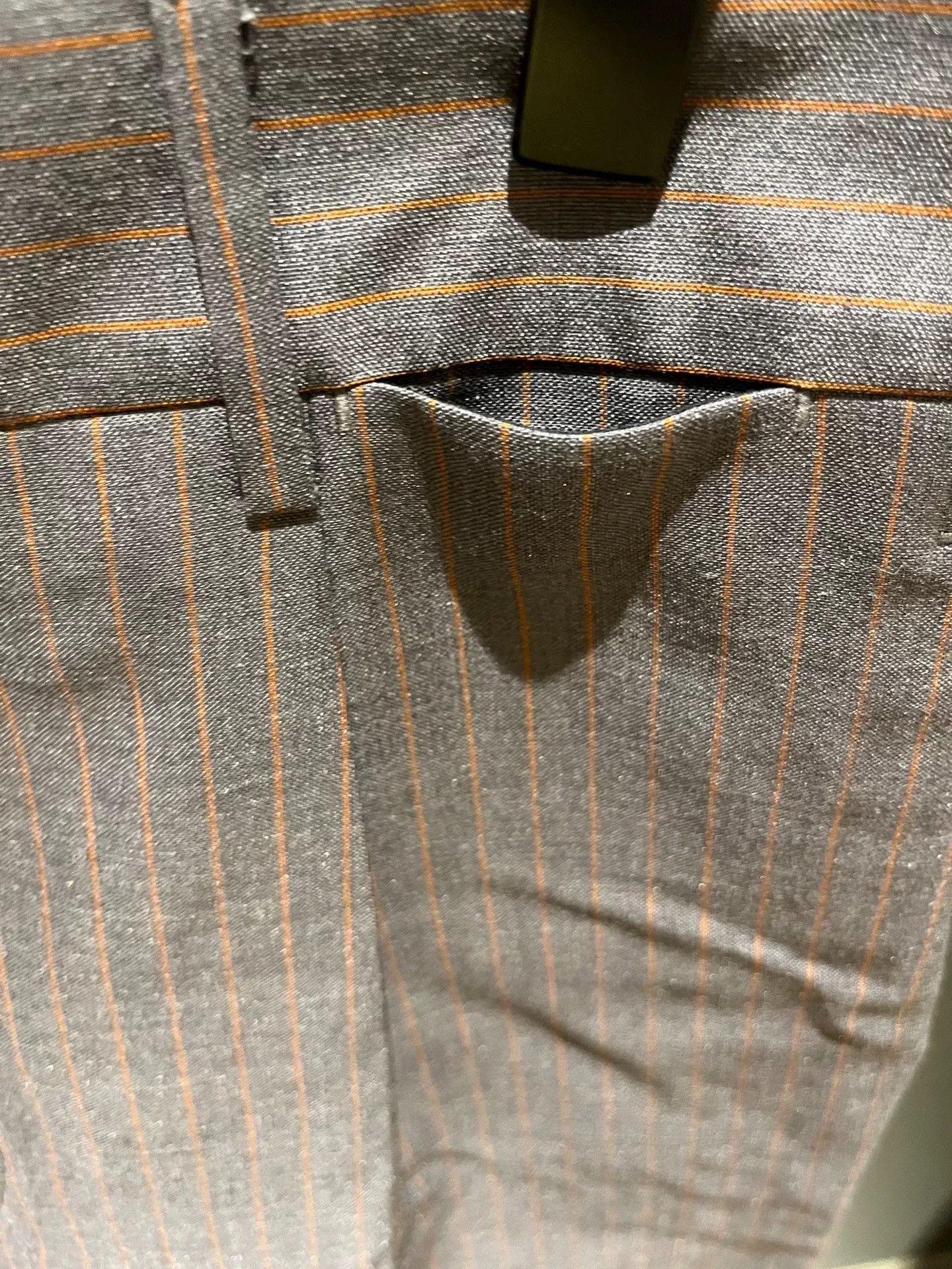 Prada Prada Gray Wide-Leg Trousers Orange Stripe 48 Size US 32 / EU 48 - 5 Thumbnail