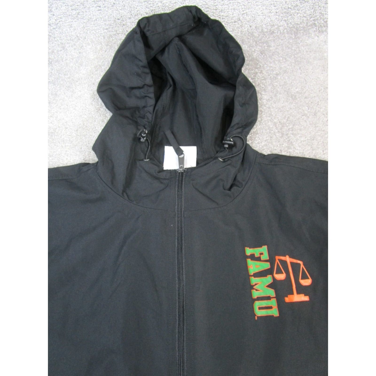 Champion FAMU Jacket Men's 2XL Black Windbreaker Zip Mid-Length Polyester Cycling Golf Walking Brand XXL Mens Size US XXL / EU 58 / 5 - 2 Thumbnail