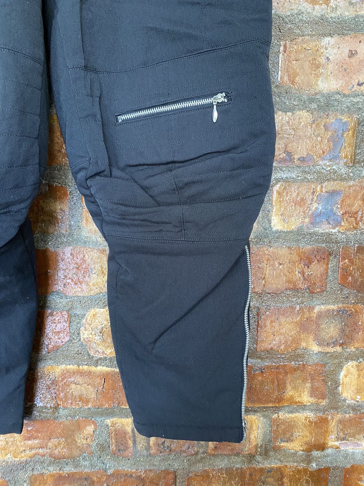 Jean Paul Gaultier AW03 JPG Homme Bondage padded Zipper rider pants Size US 34 / EU 50 - 8 Thumbnail