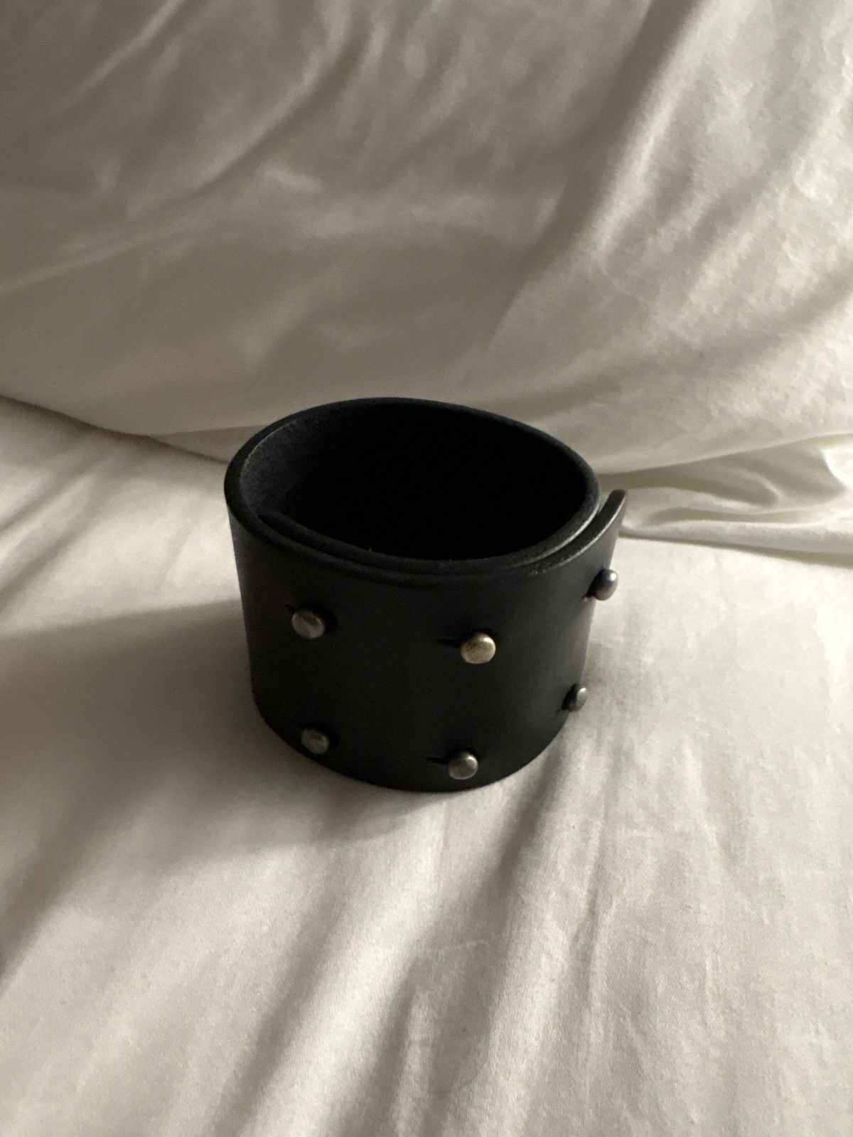 Rick Owens Rick Owens Strobe Black Leather Snap Choker Collar FW22