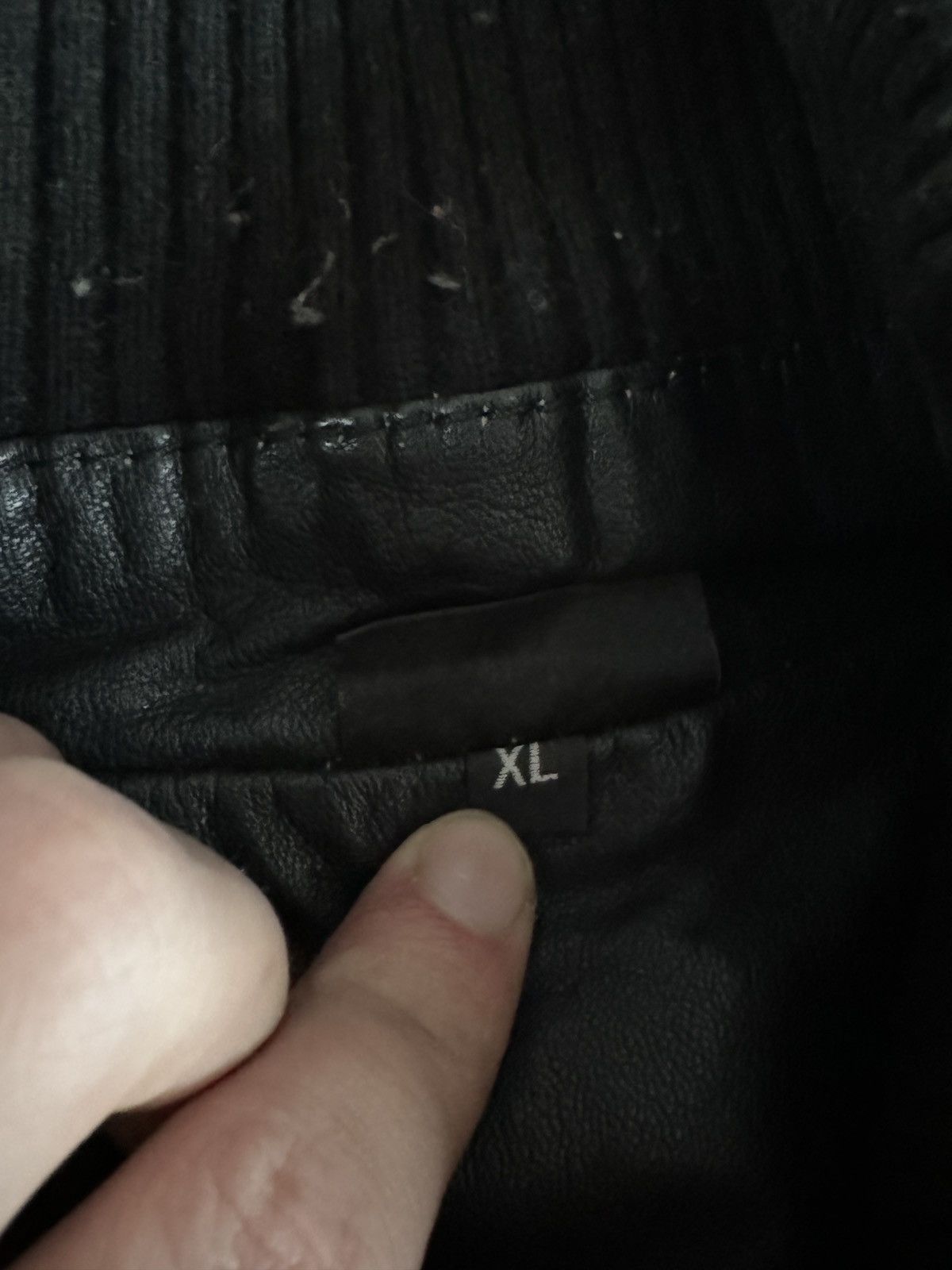 Genuine Leather × Vintage Real Leather Bomber Jacket black boxy Opium! vintage rap y2k Size US XL / EU 56 / 4 - 5 Thumbnail