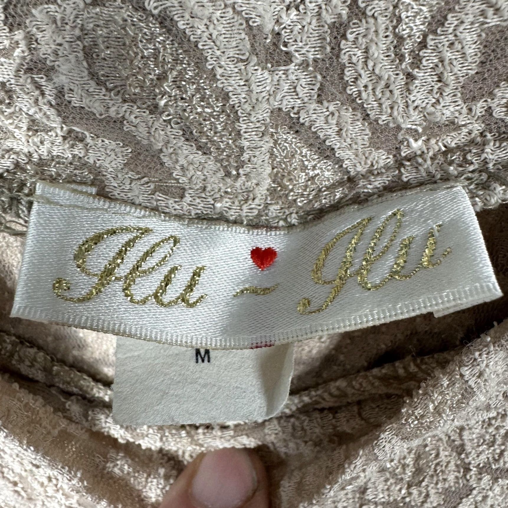 Vintage VINTAGE glu-glu Blouse Women M Beige Paisley Lace Crew Neck Long Sleeve Size M / US 6-8 / IT 42-44 - 7 Thumbnail
