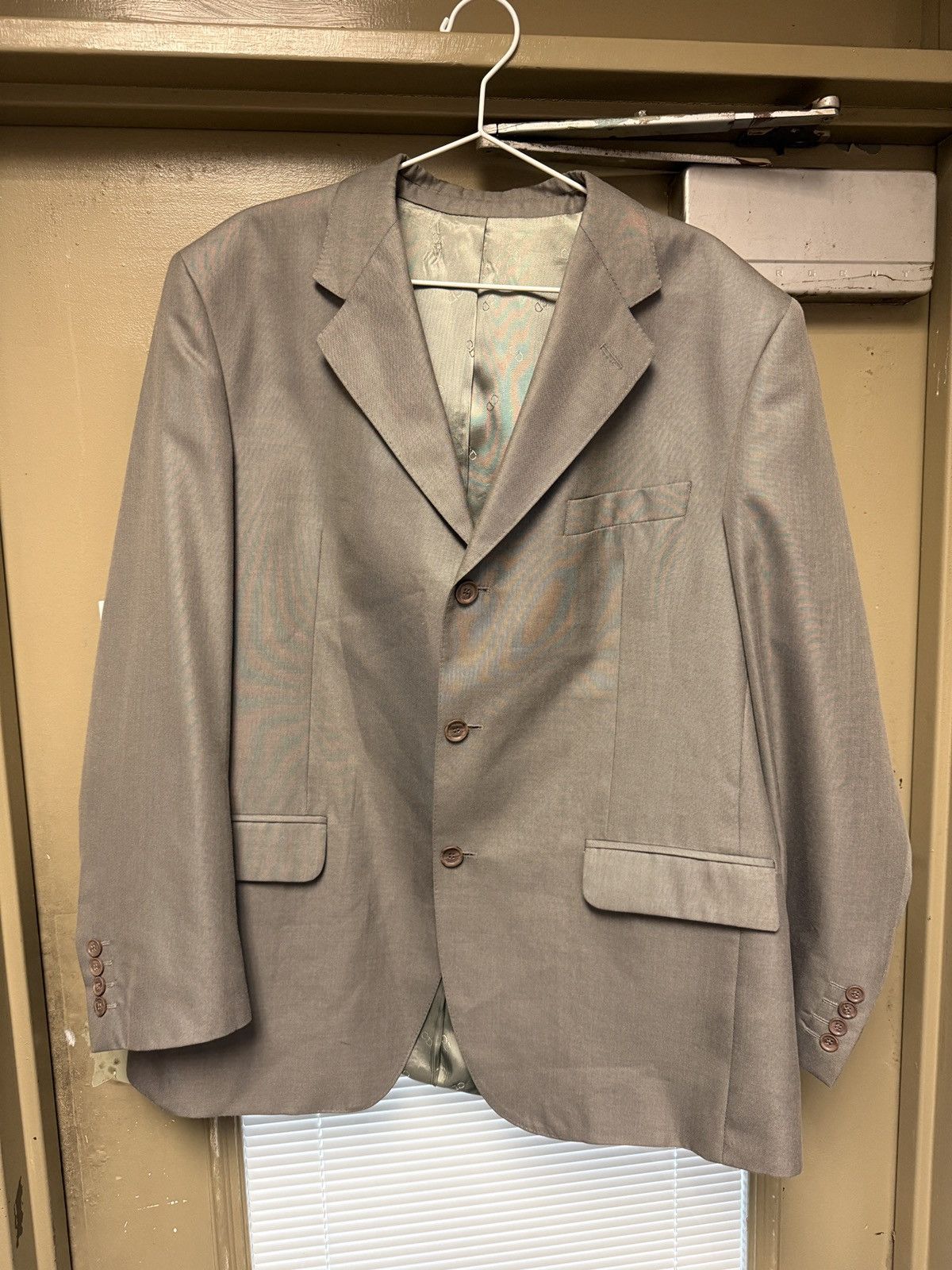 Dior Christian Dior Gray Jacket Blazer 56 Talle wool CD lining Size 54L - 1 Thumbnail
