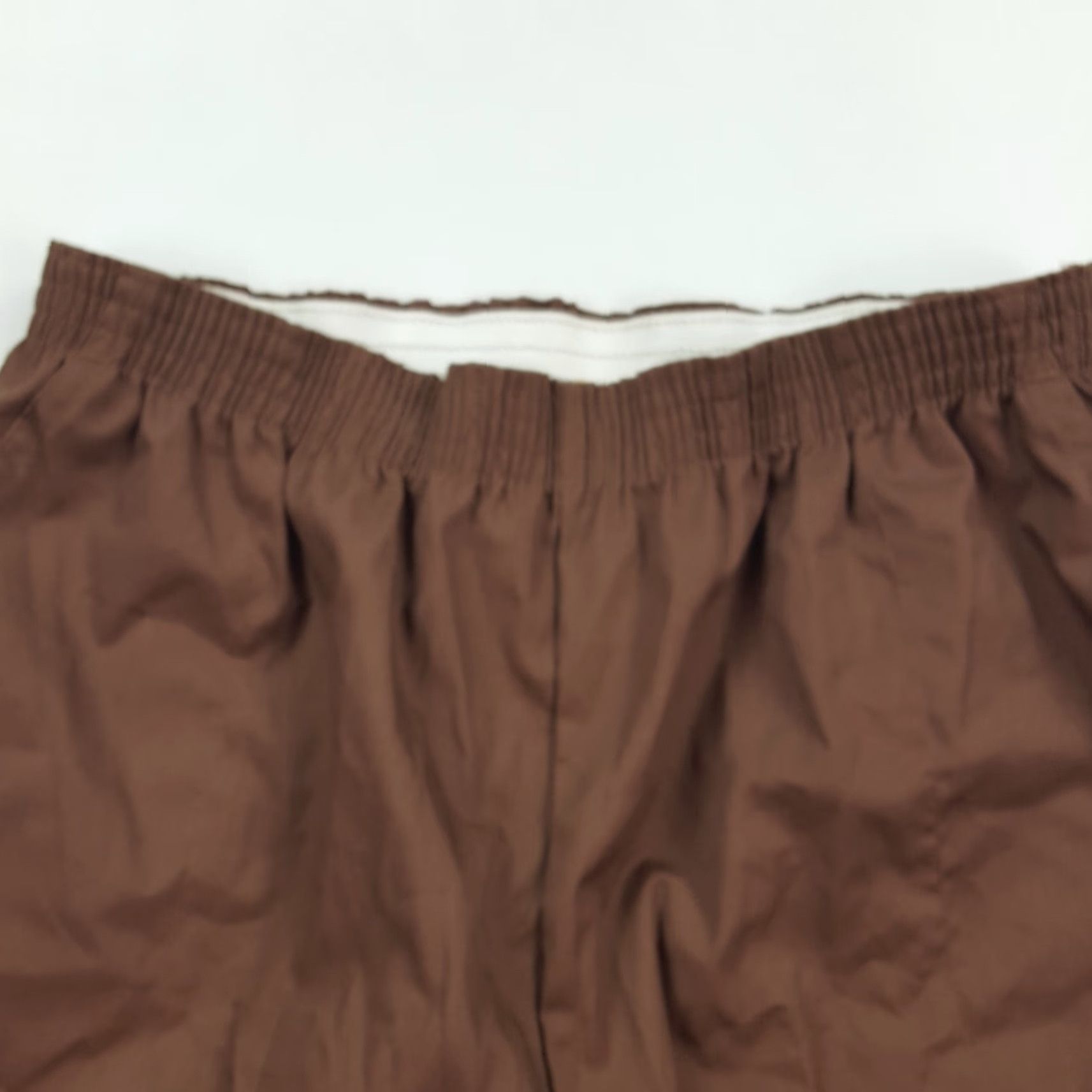 Vintage Vintage 80s Elastic Waist Relaxed Tapered Women's Size 16 Retro Lounge Pants Brown Maternity? No Size 38" / US 16 / IT 52 - 4 Thumbnail