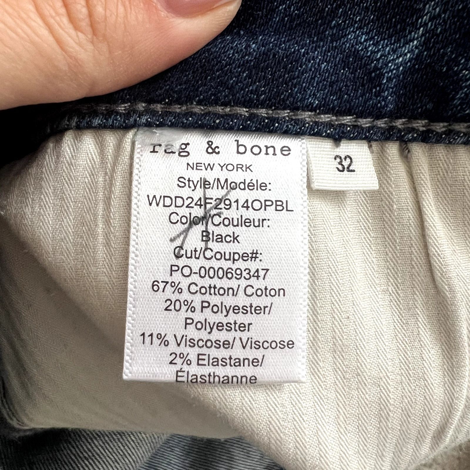 Rag & Bone rag and bone fit 3 athletic blue jeans size 32 cotton Size US 32 / EU 48 - 6 Thumbnail