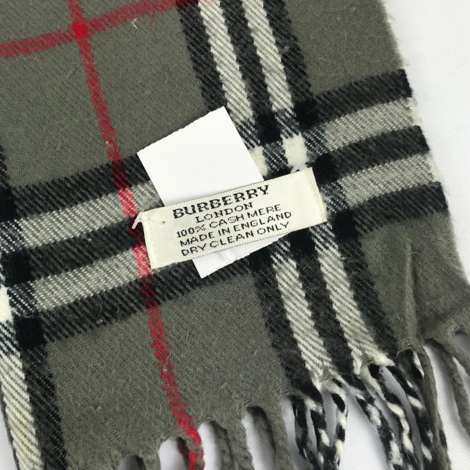 Burberry Vintage Burberry Scarf Muffler Wool Cashmere Scarves Size ONE SIZE - 4 Thumbnail