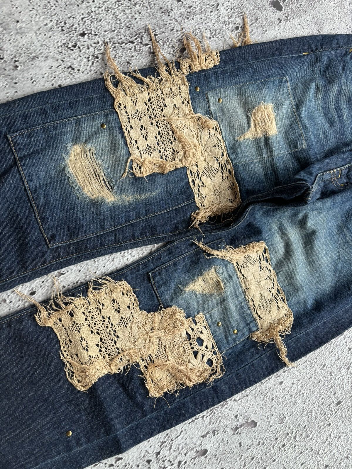 Hysteric Glamour 2000's Baloony and bed Distressed style Jeans Size US 30 / EU 46 - 7 Thumbnail