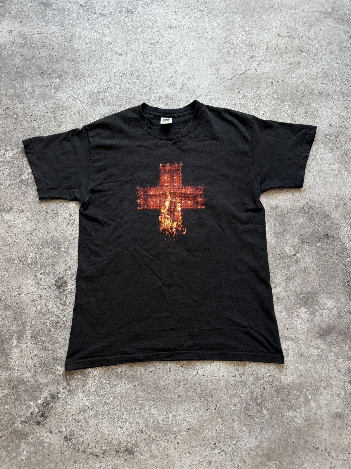 Band Tees 🔥VINTAGE RAMMSTEIN 00’s LIVE AUS BERLIN FLAME T-SHIRT Size US M / EU 48-50 / 2 - 2 Thumbnail