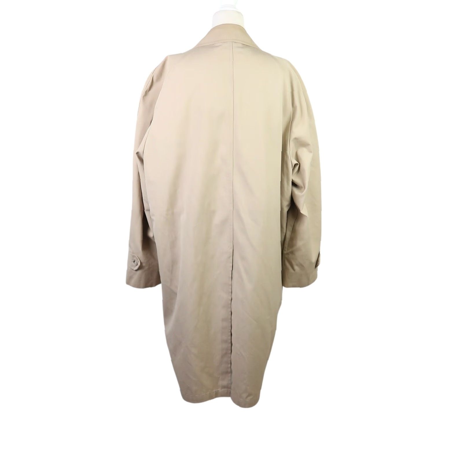 London Fog VINTAGE London Fog Trench Coat Mens 44 Regular Khaki Tan Mid-Length Button Front Faux Fur Lining Pockets Size US S / EU 44-46 / 1 - 4 Thumbnail