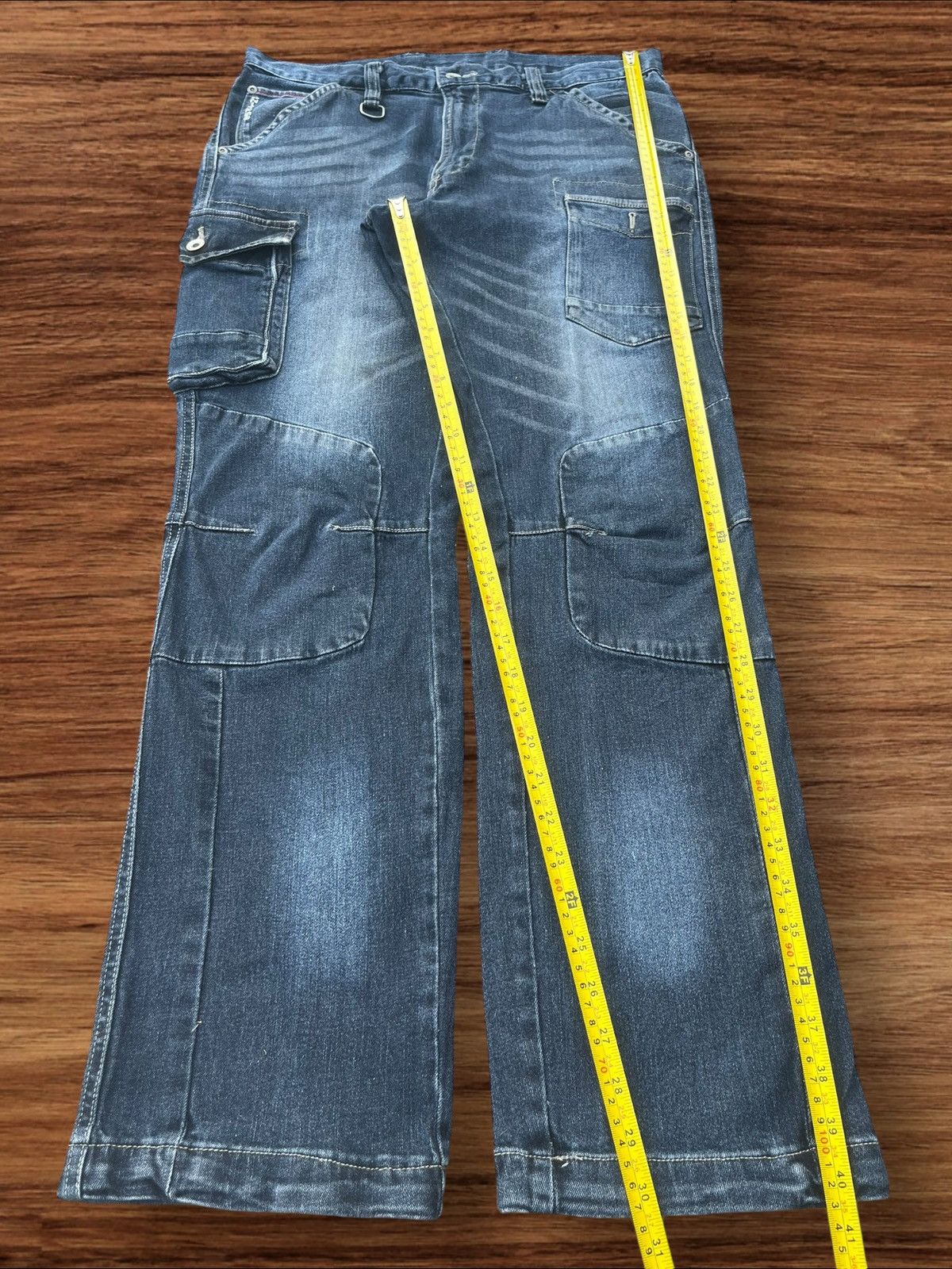 Japanese Brand Vintage Japanese Brand Multi Pocket Tactical Style Jeans Size US 33 - 12 Thumbnail