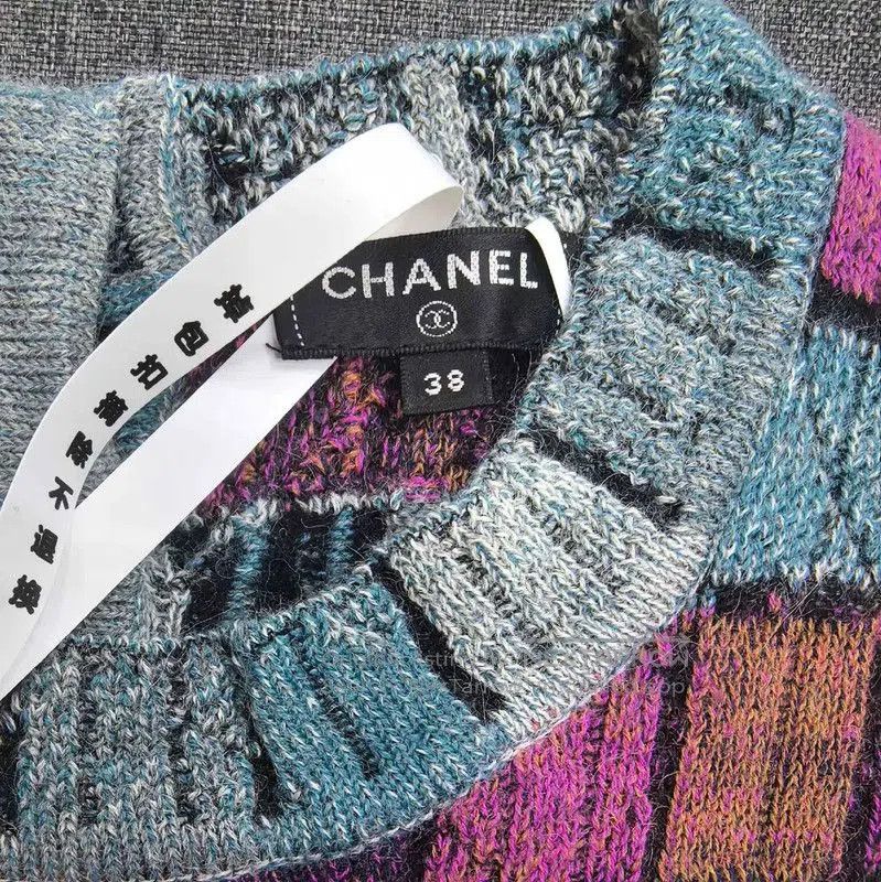 Chanel Chanel Multicolor Knit Dress for Women . Size M / US 6-8 / IT 42-44 - 3 Thumbnail