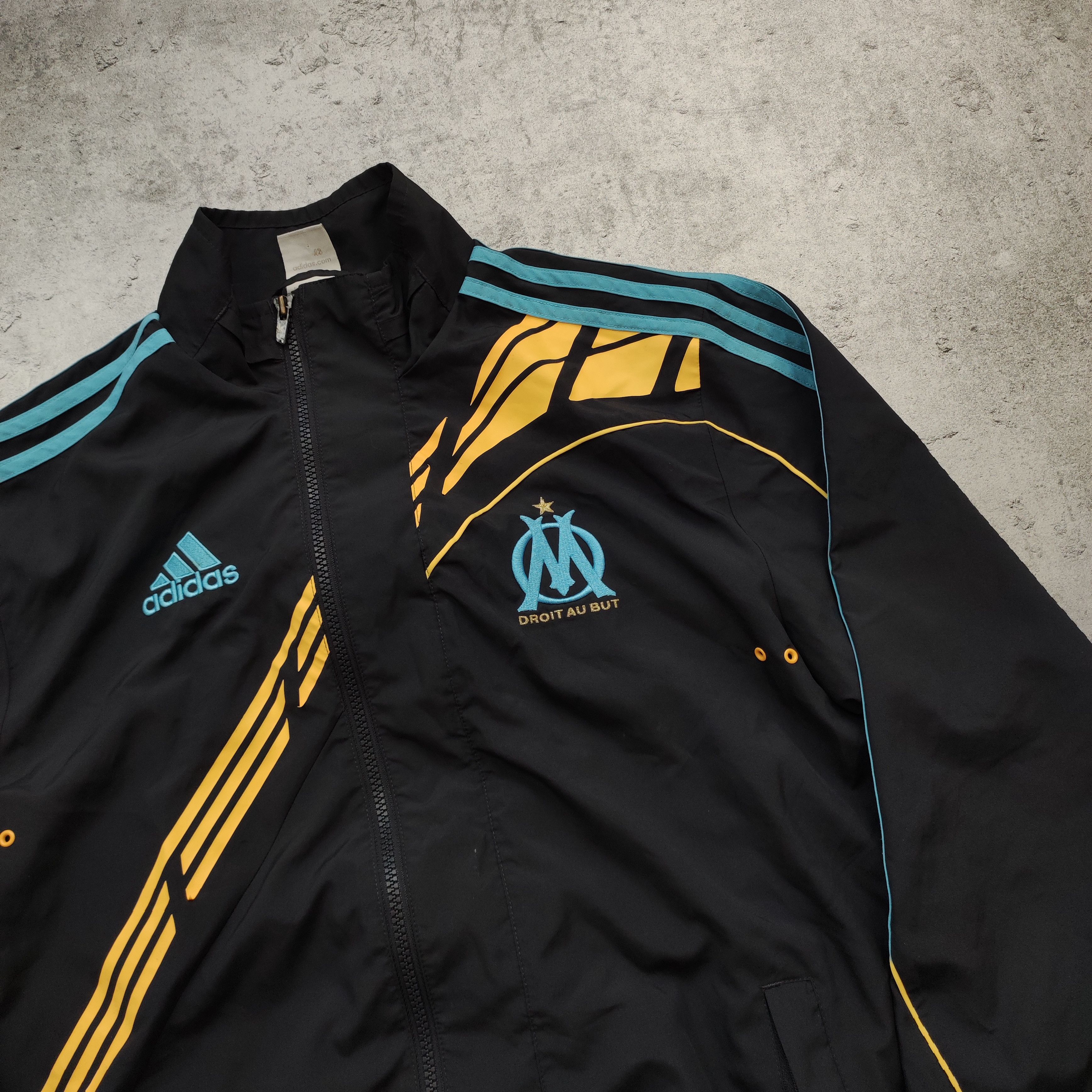 Adidas × Vintage RARE Football Core 2009 Adidas x Olympique Marseille Track Size US M / EU 48-50 / 2 - 3 Thumbnail