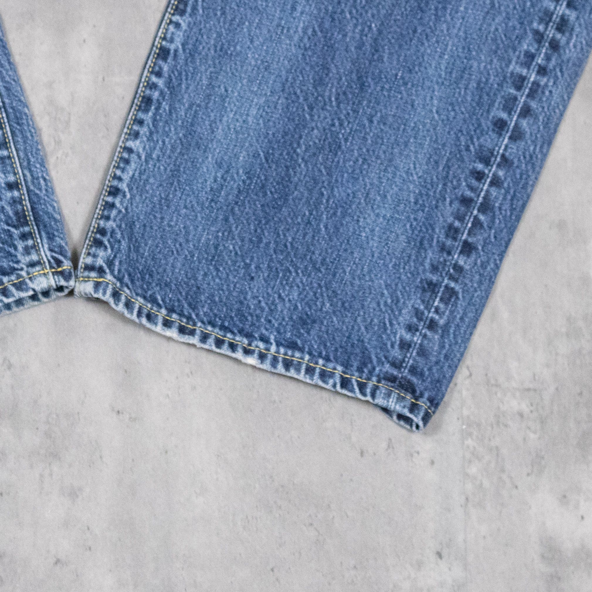 Uniqlo Uniqlo Indigo Midwash Straight Legged Baggy Pant's Size US 32 / EU 48 - 5 Thumbnail
