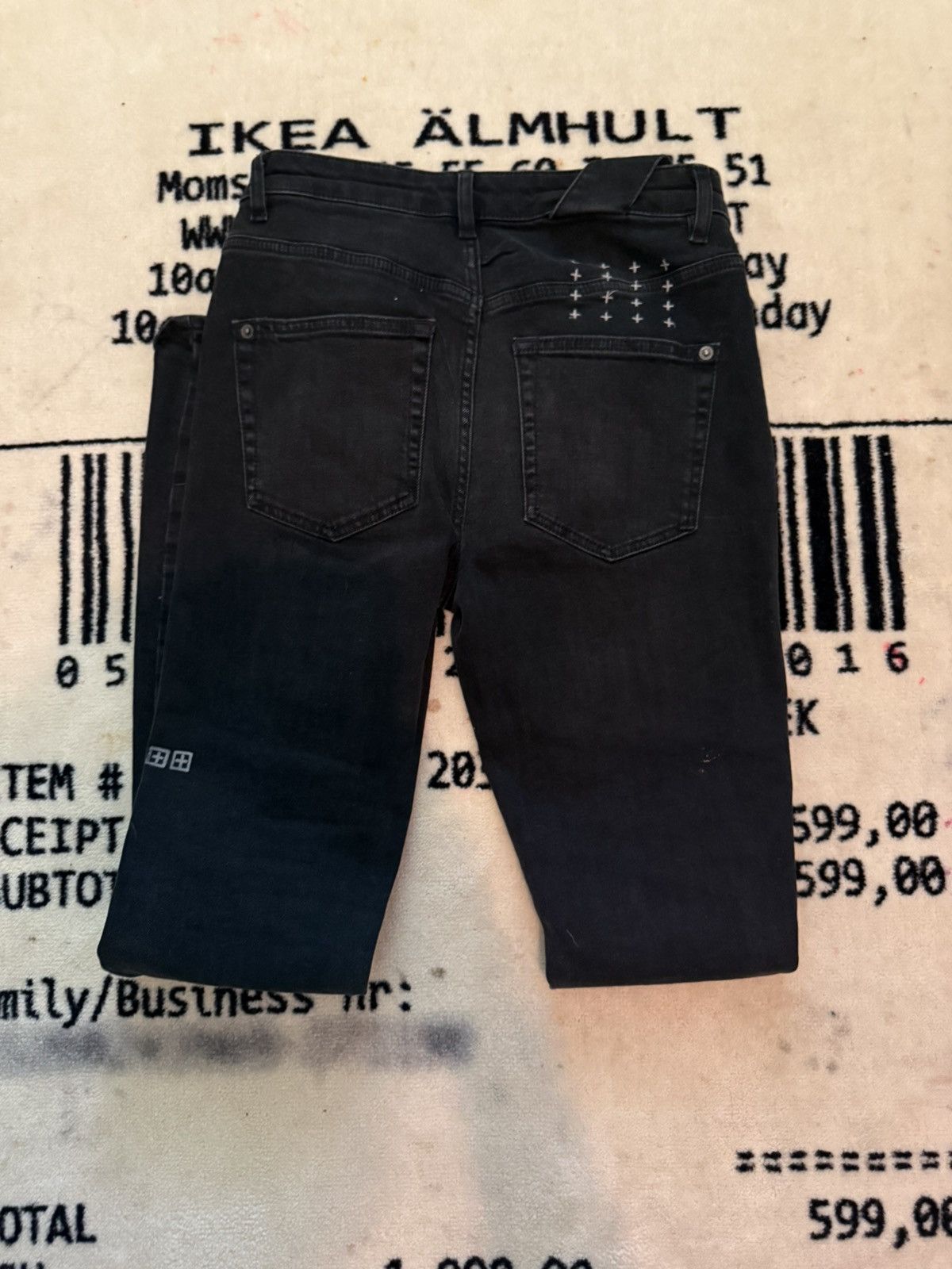 Ksubi Ksubi Black Distressed Skinny Jeans – Size 29 Size US 29 - 7 Thumbnail