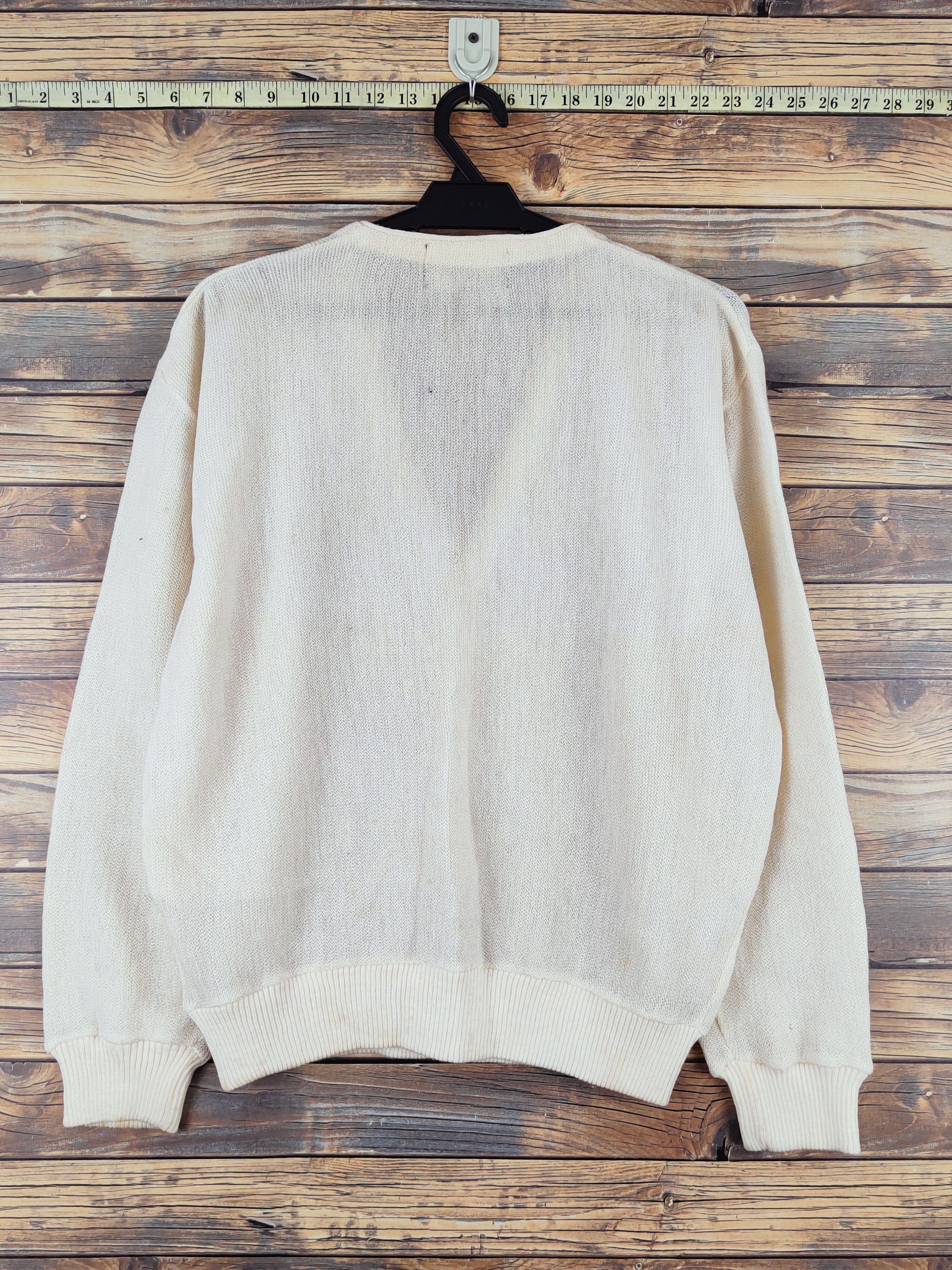 Japanese Brand DL Jack Nicklaus Ivory Knitwear Cardigan #W992 Size US L / EU 52-54 / 3 - 8 Thumbnail