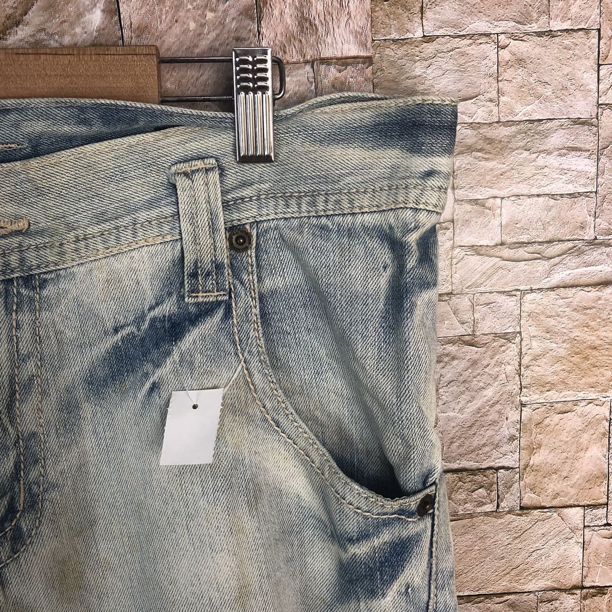Beams Plus BeamsBoy Blue Distressed Denim Pants #A51 Size US 34 / EU 50 - 9 Thumbnail
