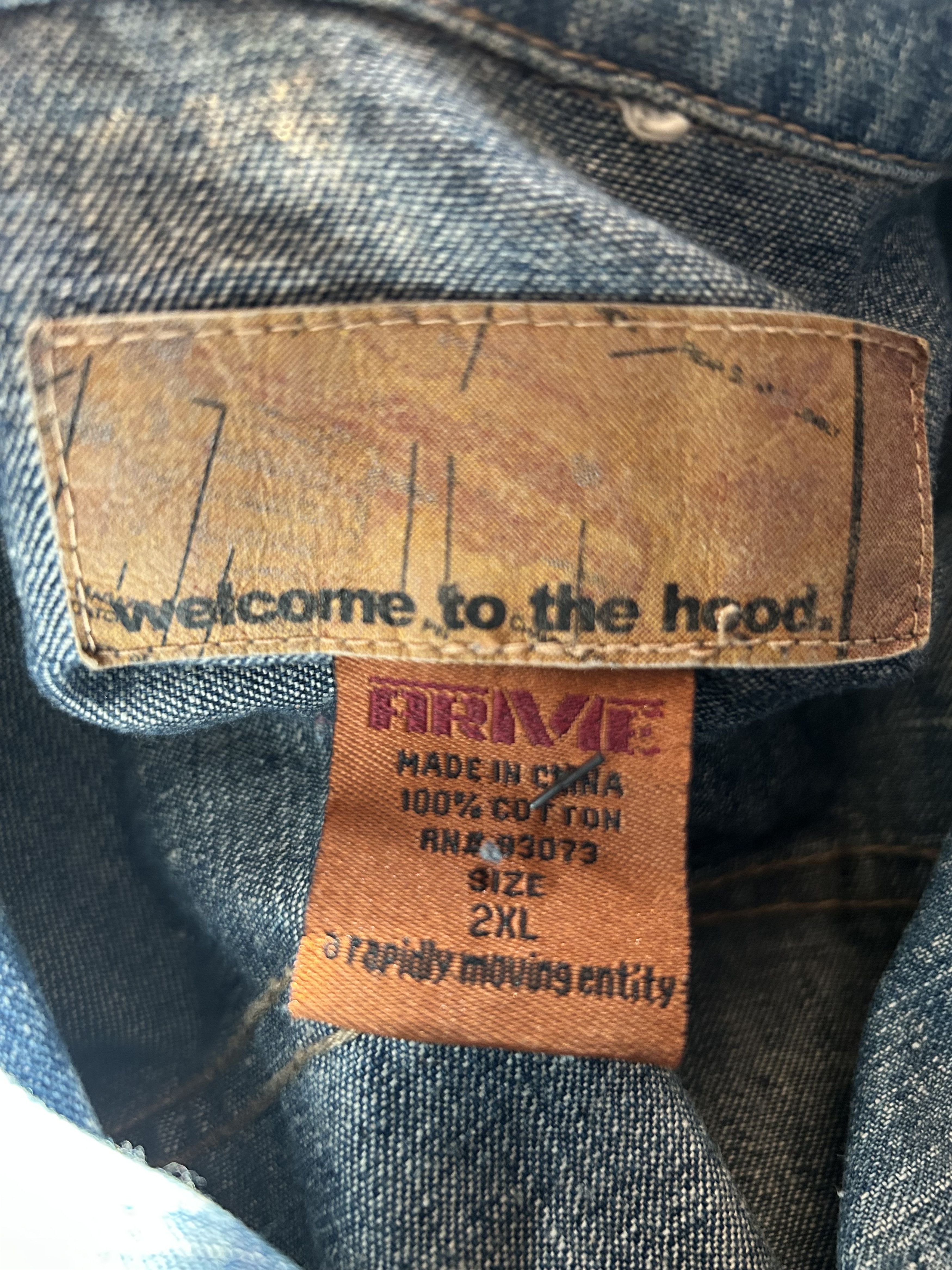 Other VINTAGE Arme “Welcome to the Hood” Size US XXL / EU 58 / 5 - 2 Thumbnail