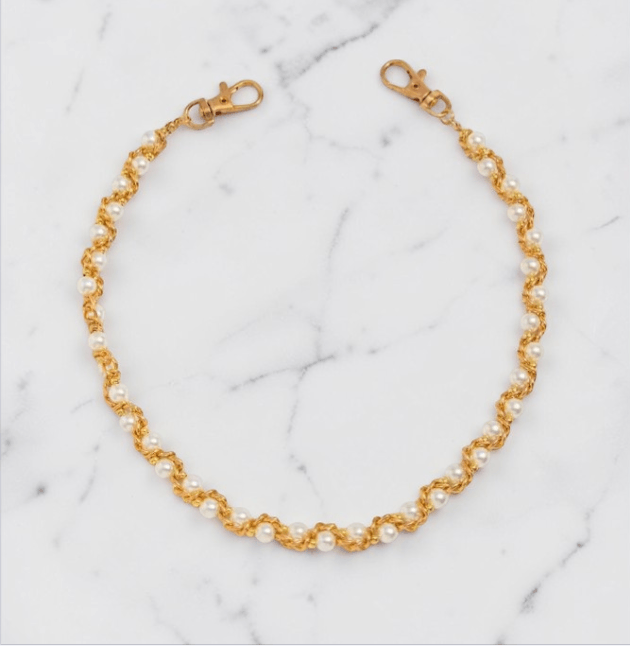 Other Luxury Pearl & Gold Wallet Chain Y2K Streetwear Accessory Size ONE SIZE - 4 Thumbnail