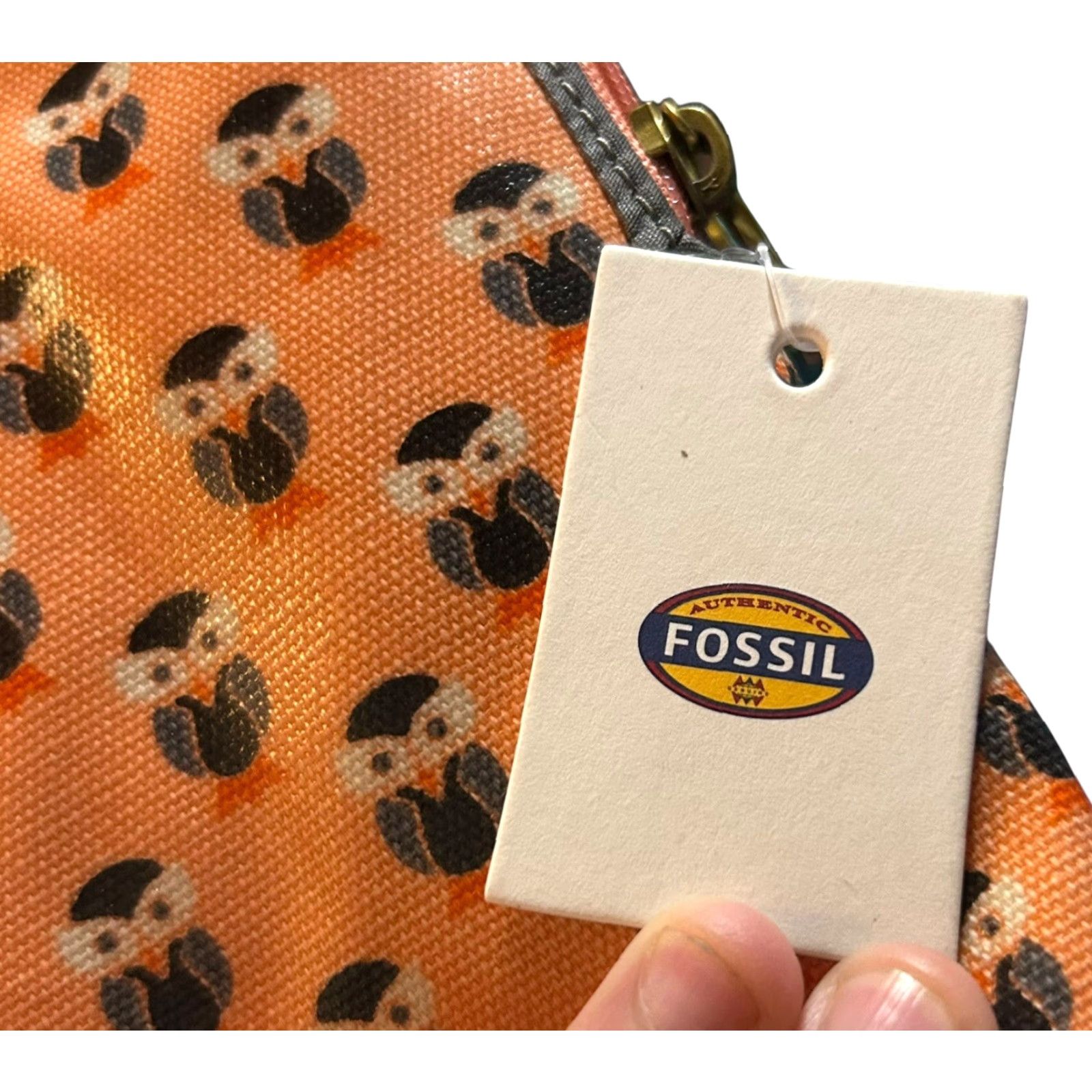 Fossil Fossil KeyPer Shopper Owls Coated Canvas Tablet Sleeve NWT Women's Dusty Rose Pink Canvas Envelope Wallet Zip-Around Size L / US 10 / IT 46 - 5 Thumbnail