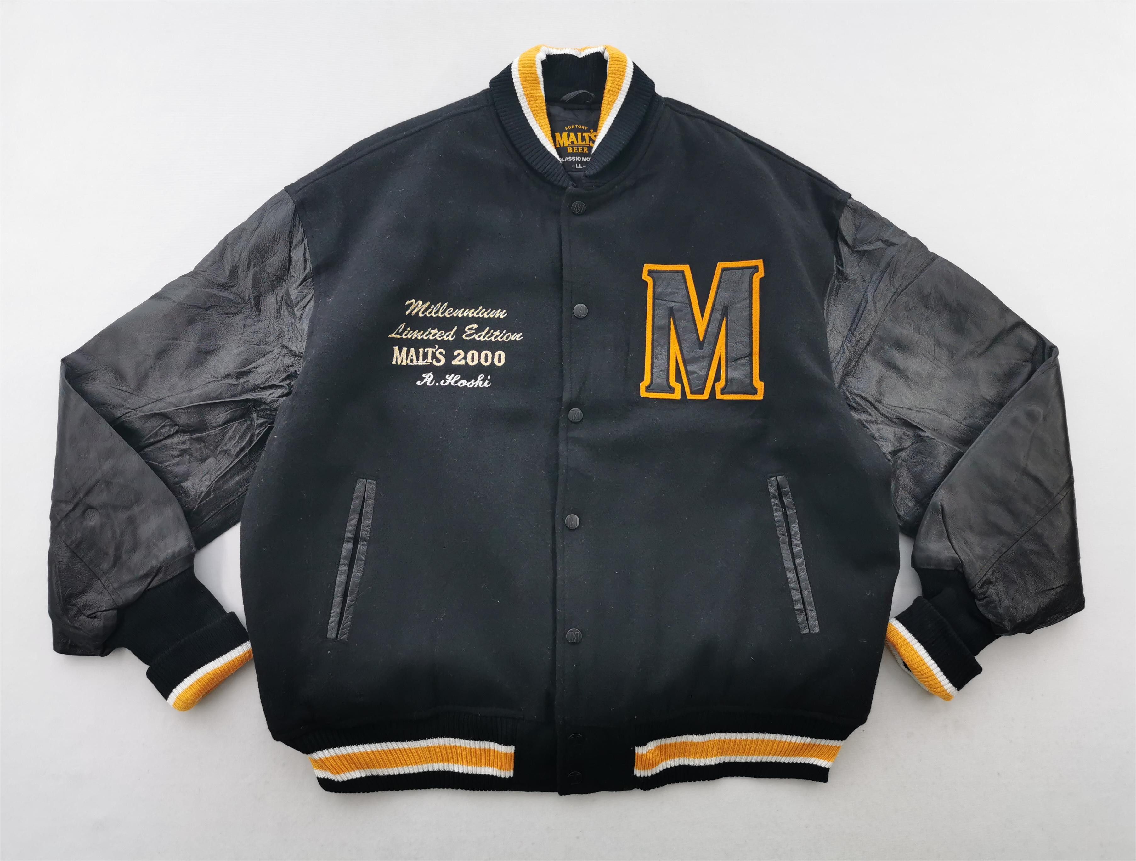 Vintage Vintage 90s Malt's Beer Limited Edition 2001 Wool Varsity Size US L / EU 52-54 / 3 - 3 Thumbnail