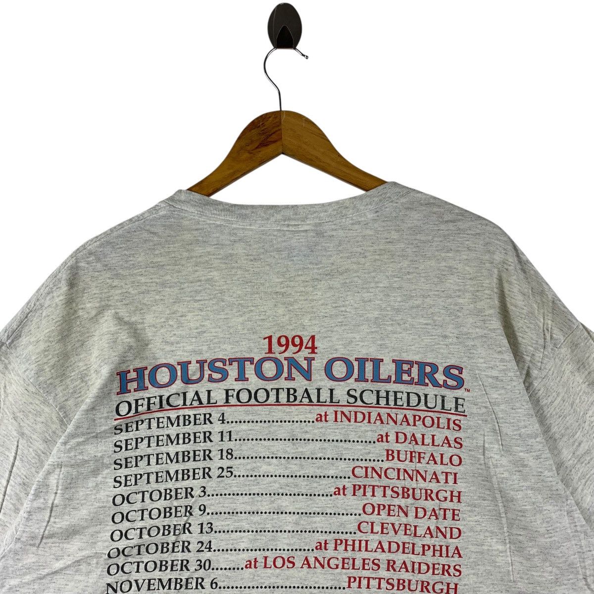 NFL Vintage 90s HOUSTON OILERS NFL nutmeg tag tee Size US XL / EU 56 / 4 - 11 Thumbnail