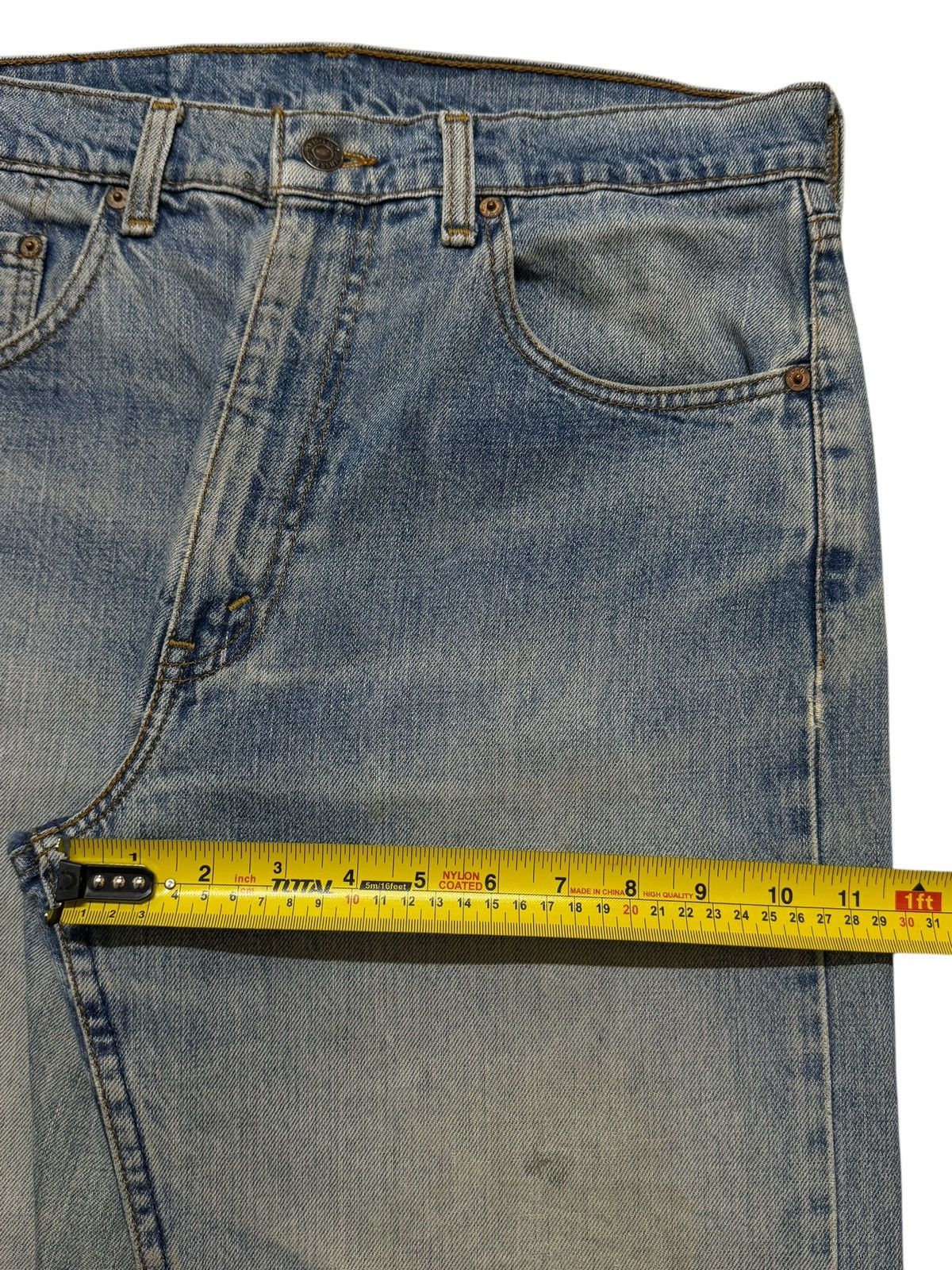 Levi's Vintage Clothing Vintage Y2K Levis 509 Blue Faded Distressed Wide Leg Baggy Size US 31 - 13 Thumbnail