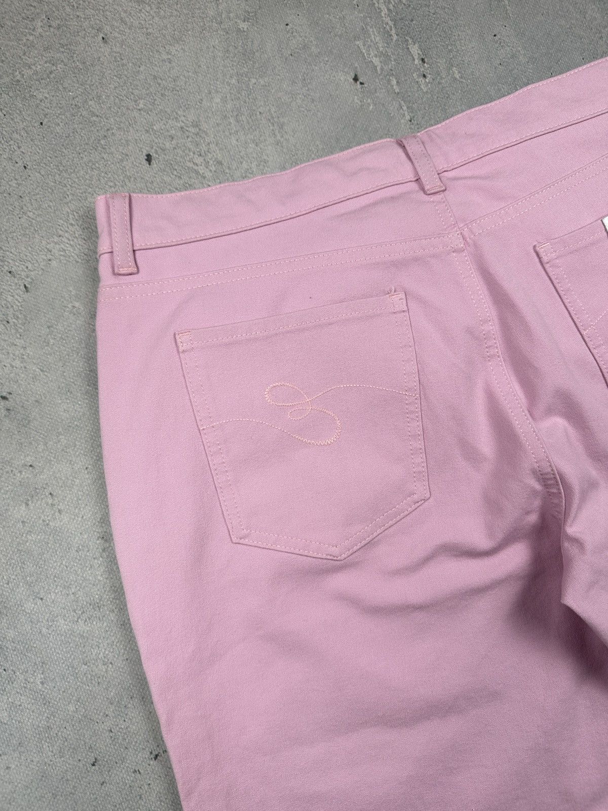 Escada Sport Escada Sport Linda Slim High Rise Pink Jeans Cream Rose Lux Size 36" / US 14 / IT 50 - 9 Thumbnail