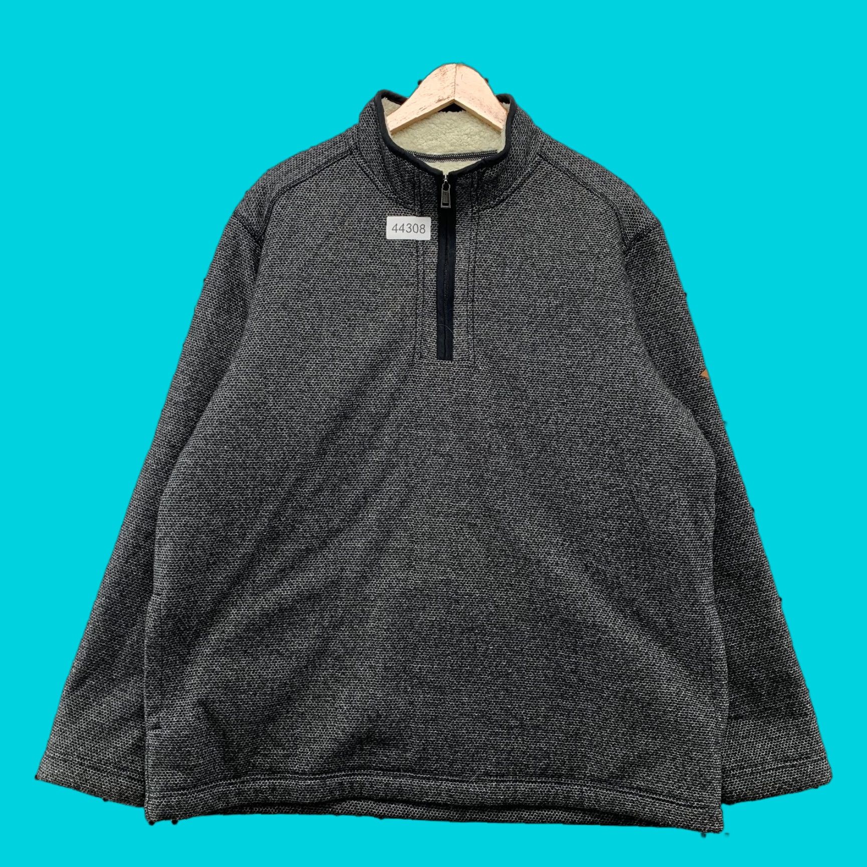 Orvis Orvis Brighton Sherpa Lined Sweater Mens XL Gray 1/4 Zip Warm Cozy Pullover Size US XL / EU 56 / 4 - 1 Thumbnail