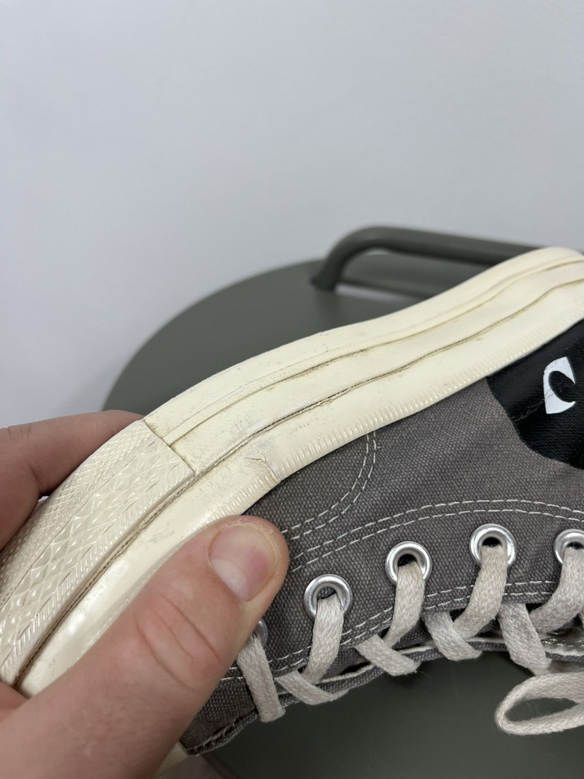 Converse Converse x CDG Play Chuck Taylor High Grey Heart US 6 W Size US 6 / IT 36 - 6 Thumbnail