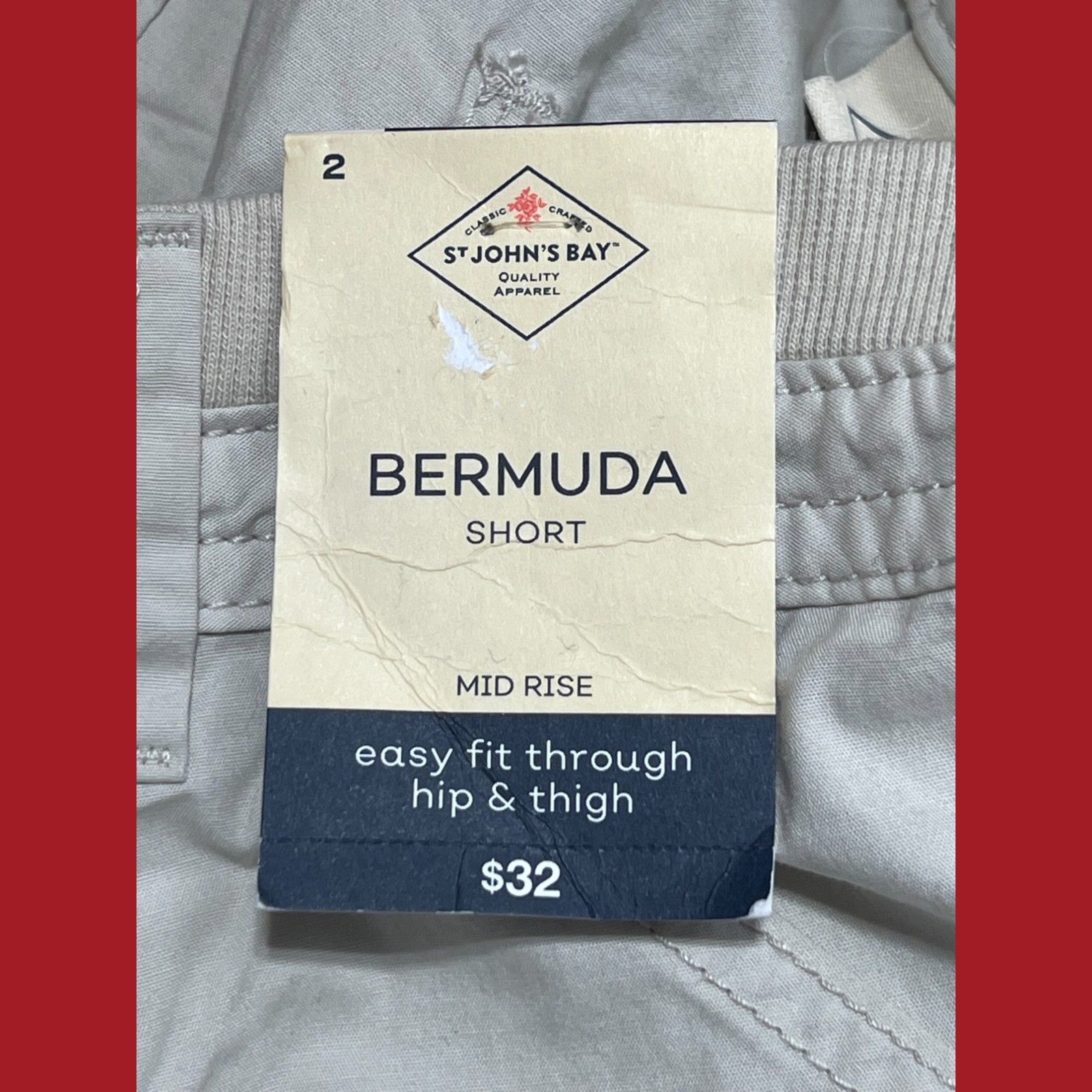 Other St. John's Bay - Women's Mid-Rise Cargo Bermuda Short - Beig Size 26" / US 2 / IT 38 - 12 Thumbnail