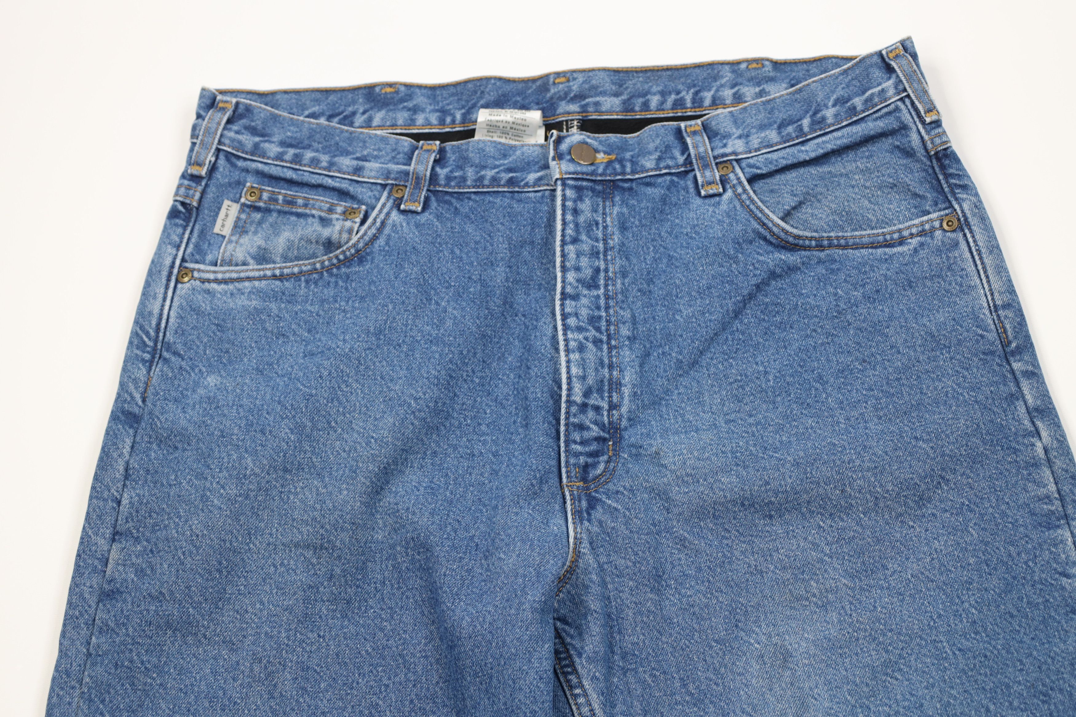 Carhartt Vintage Carhartt Relaxed Fleece Lined Wide Leg Denim Jeans Size US 38 / EU 54 - 3 Thumbnail