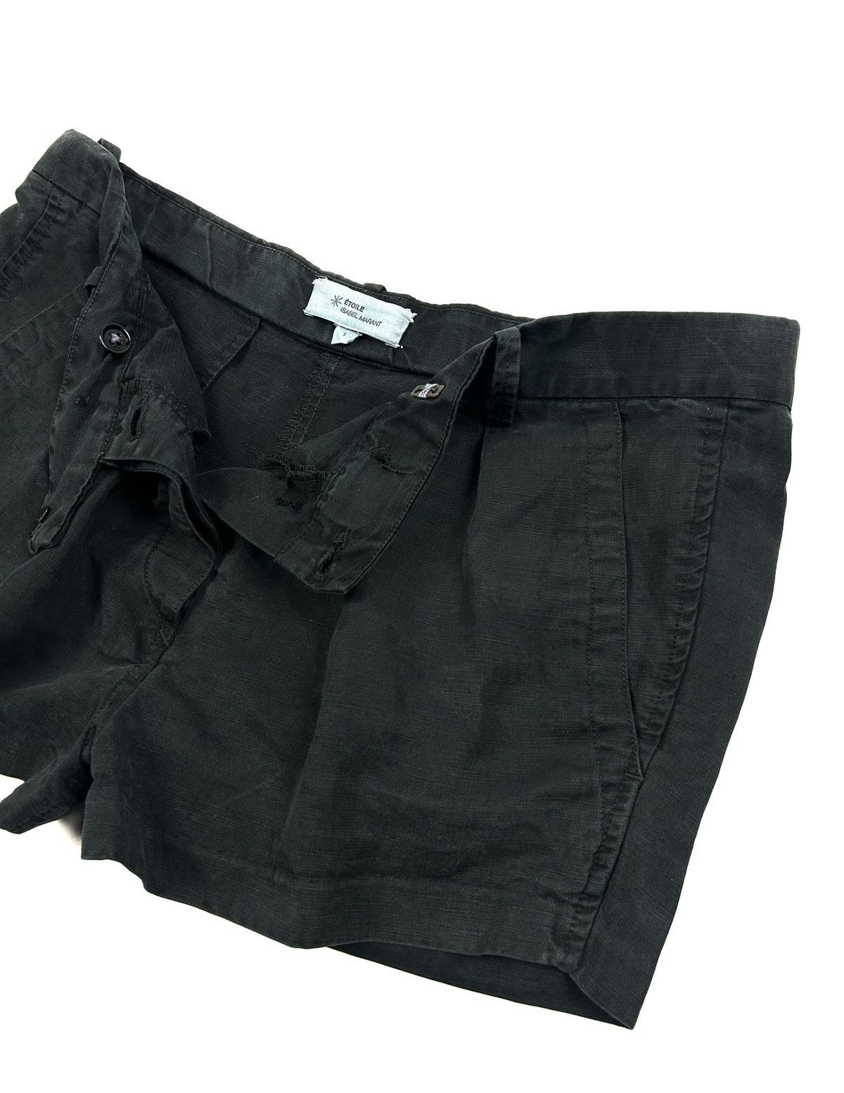 Isabel Marant Etoile Vintage Étoile Isabel Marant Linen Black Shorts Women’s M-L Size 30" / US 8 / IT 44 - 6 Thumbnail