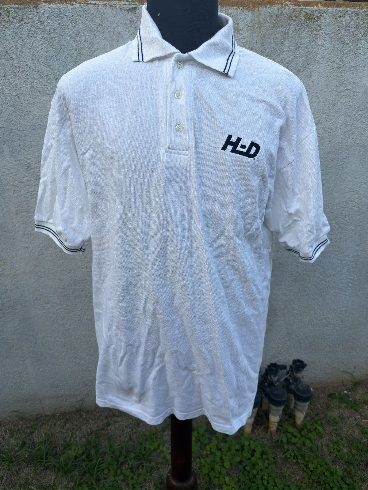 Harley Davidson Harley Davidson Polo Shirt Golf White Embroidered Men's L Size US L / EU 52-54 / 3 - 1 Thumbnail