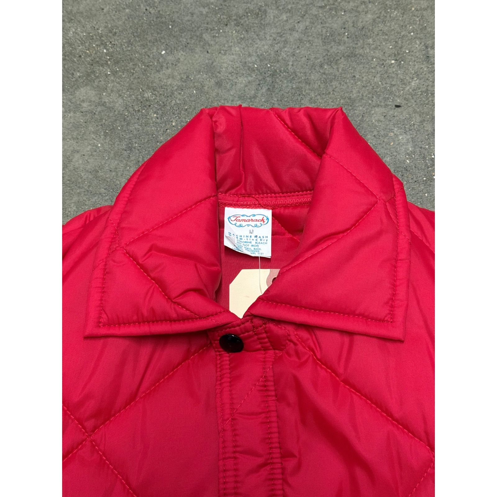 Vintage 1980's Vintage Red Quilted Work Jacket Size M / US 6-8 / IT 42-44 - 4 Thumbnail