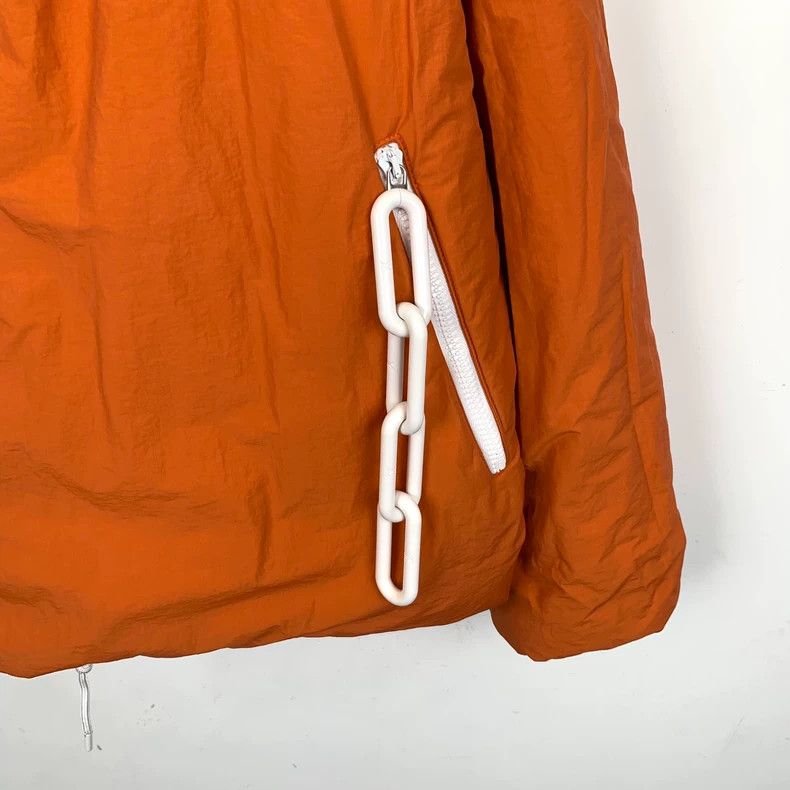 Louis Vuitton Louis Vuitton Orange Cotton Chain Zip Hooded Jacket Size US S / EU 44-46 / 1 - 4 Thumbnail