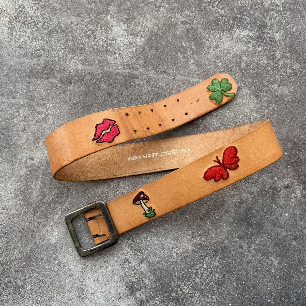 Miss Sixty × Vintage Miss Sixty Vintage Leather Belt Size ONE SIZE - 5 Thumbnail