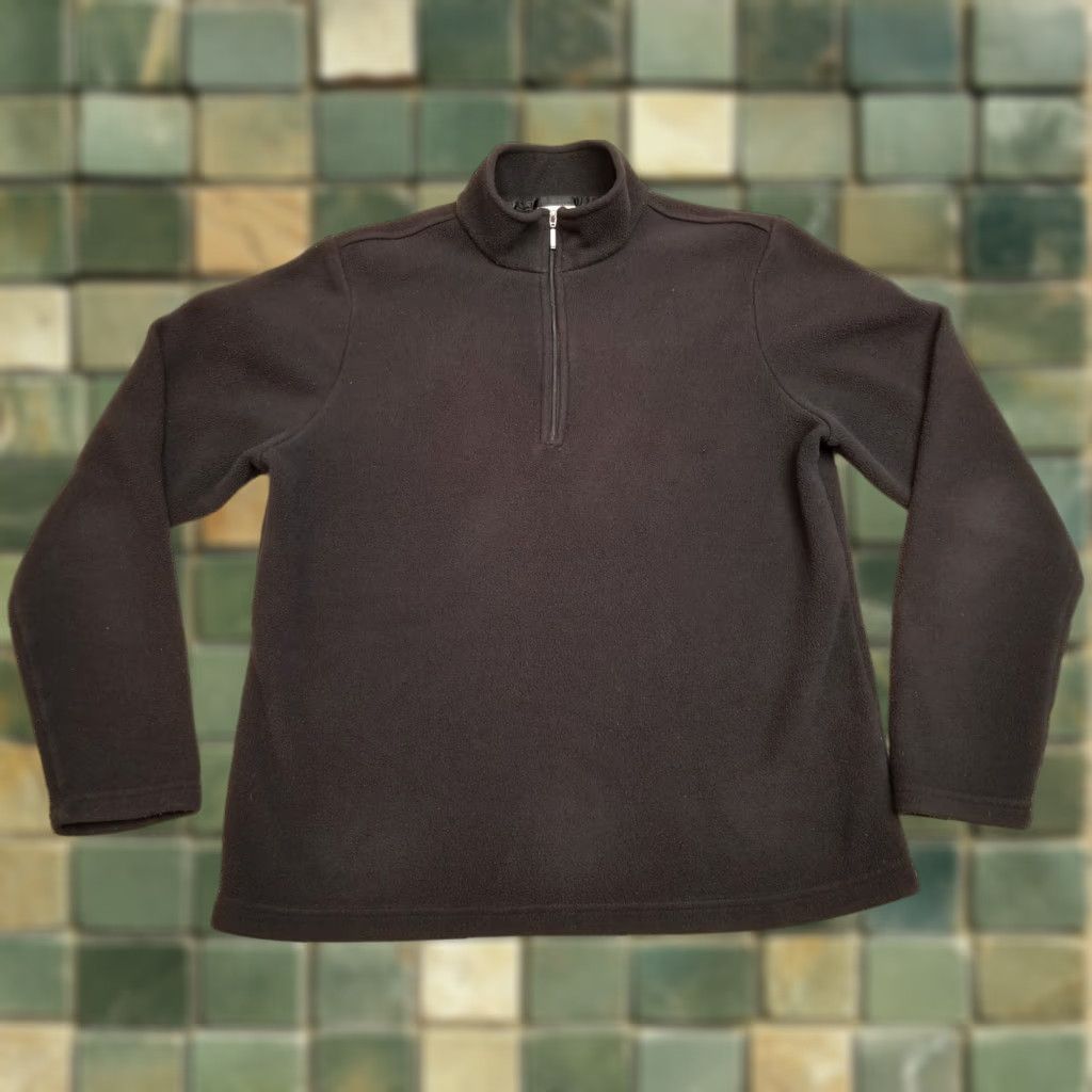 Vintage VINTAGE L.L. Bean Jacket Women S Black 1/4 Zip Pullover Polartec Fleece Casual Size S / US 4 / IT 40 - 1 Thumbnail