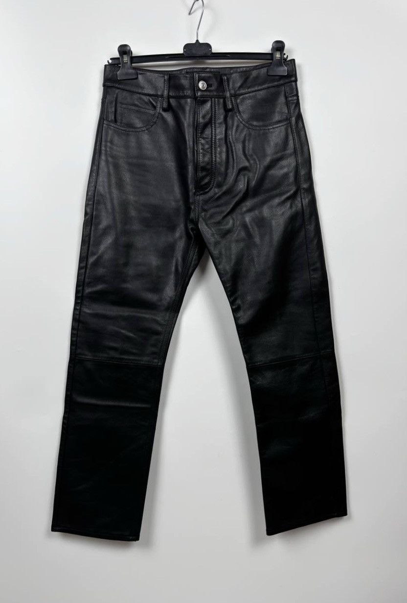Balenciaga Balenciaga Heavy Leather Pants Size US 30 / EU 46 - 1 Thumbnail