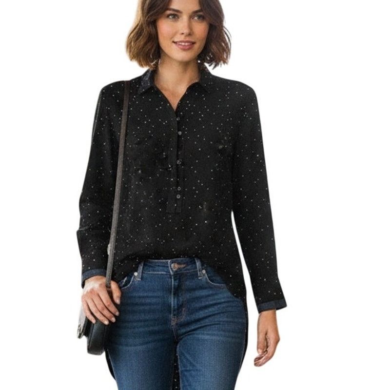 Rag & Bone Rag & Bone Women's pullover Blouse Black Print Size XS Size XS / US 0-2 / IT 36-38 - 1 Thumbnail