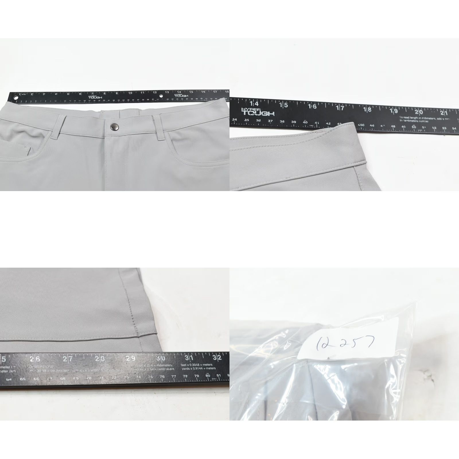 Vintage State & Liberty Performance Pants Mens 38 Gray Lightweight Stretch Athletic Fit Pants Size US 38 / EU 54 - 8 Thumbnail