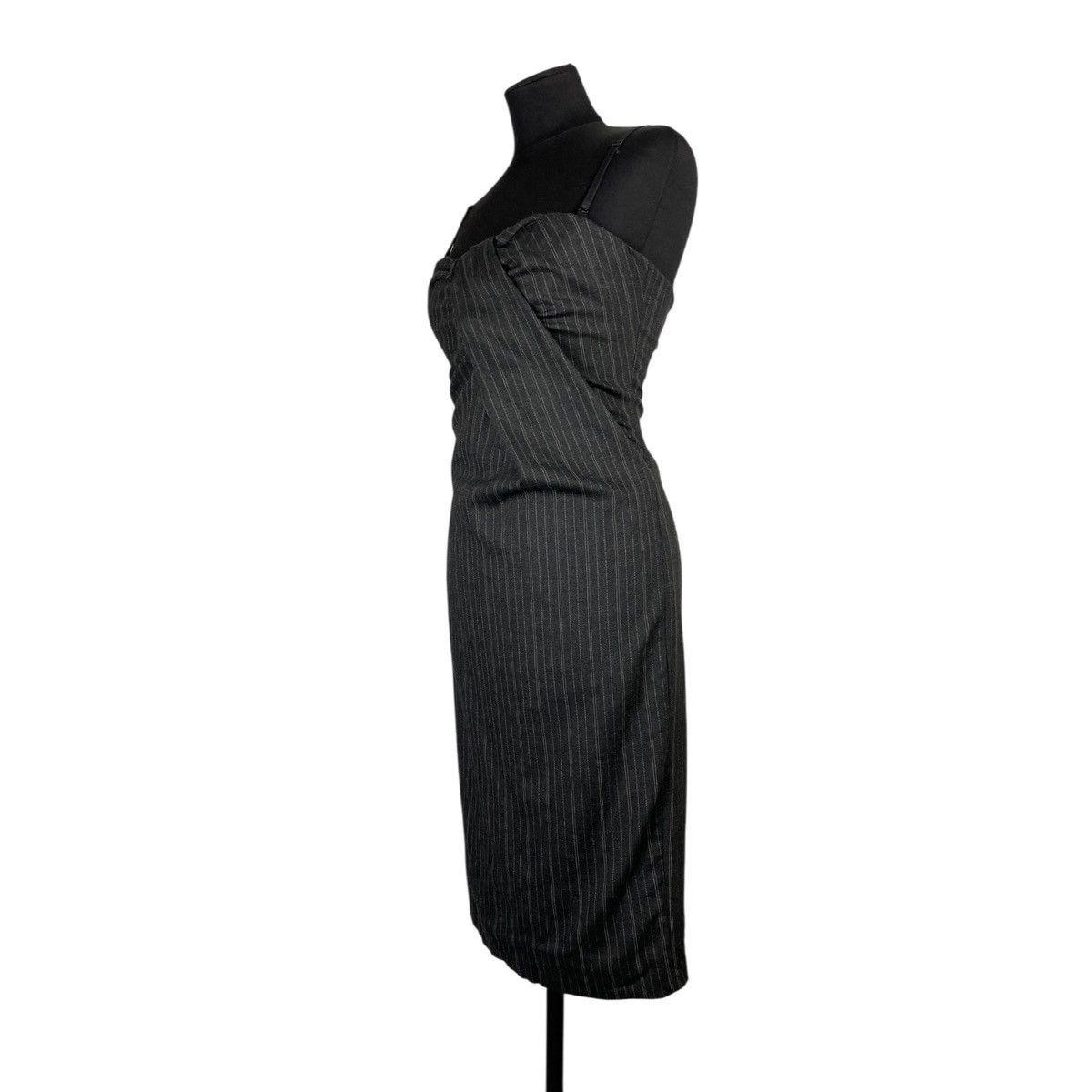 Dolce & Gabbana Dolce Gabbana pinstriped Inner Corset Bustier Draped Dress Size M / US 6-8 / IT 42-44 - 6 Thumbnail