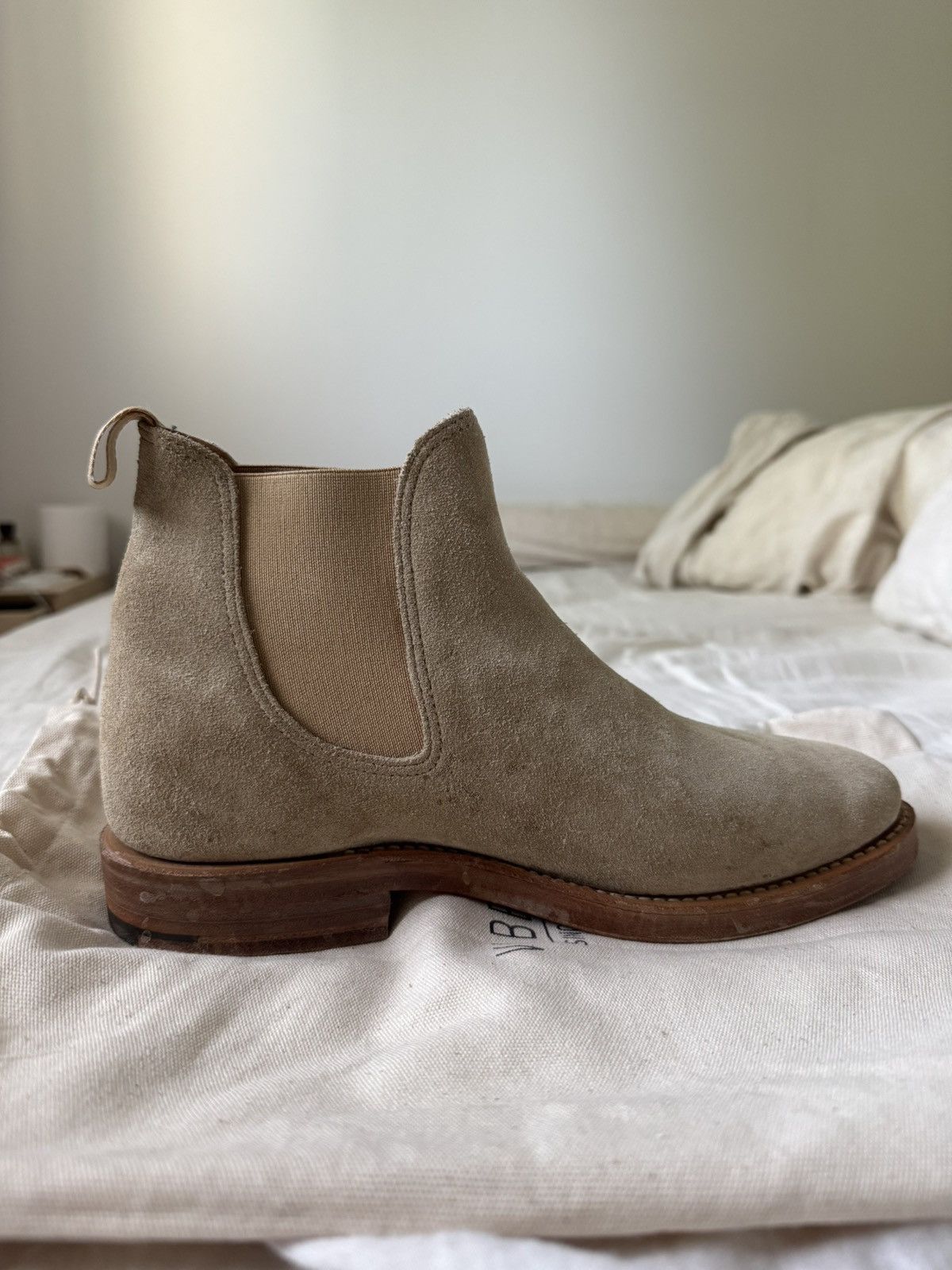 Viberg Milkshake Suede Chelsea Boots Size US 6.5 / EU 39-40 - 5 Thumbnail